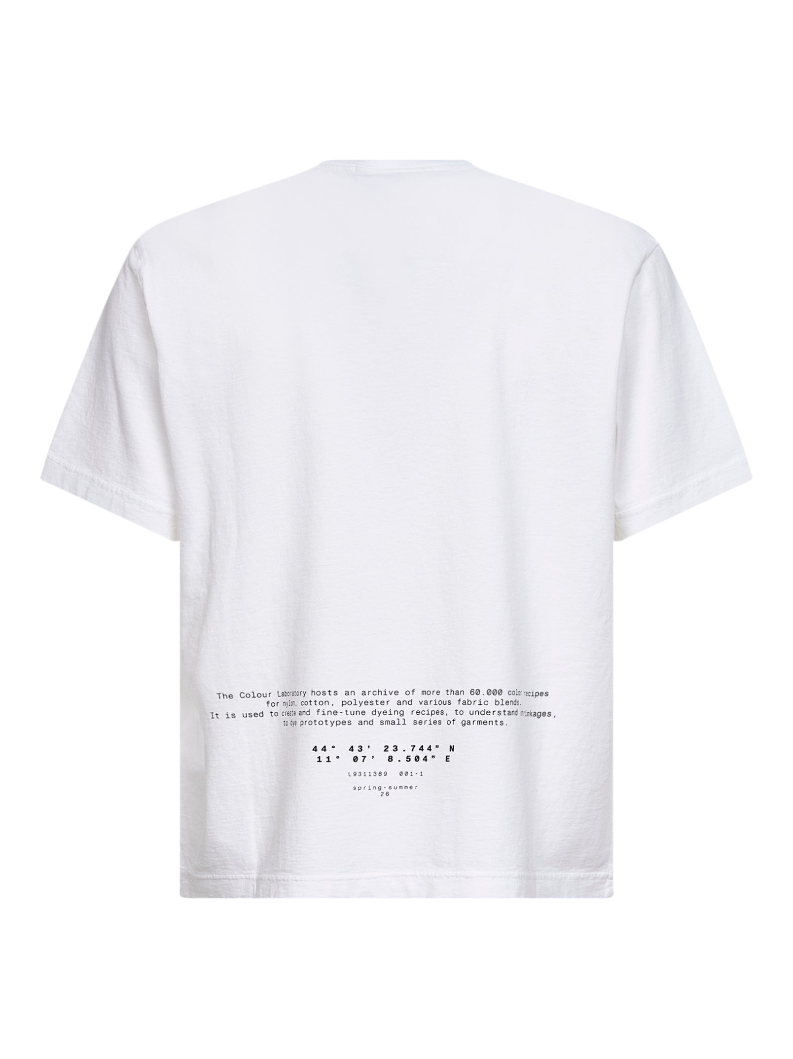 Stone Island Men White Organic Jersey T-Shirt With "All Around Compass" Print STONE ISLAND