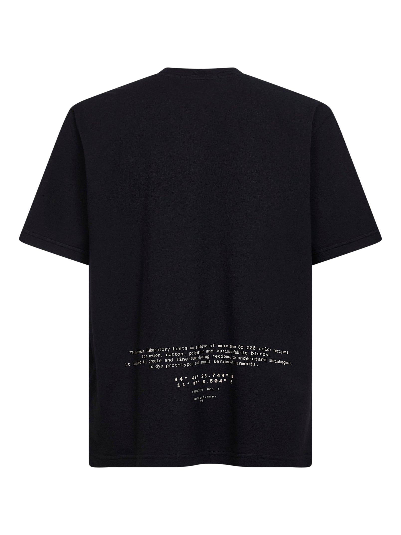 Stone Island Men Black Organic Jersey T-Shirt With "All Around Compass" Print STONE ISLAND