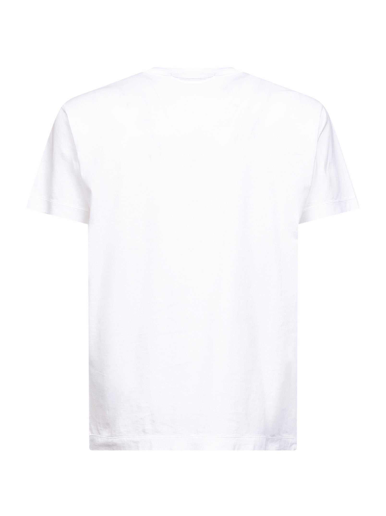 Stone Island Men White Slim-Fit Logo Patch T-Shirt<Br/> STONE ISLAND