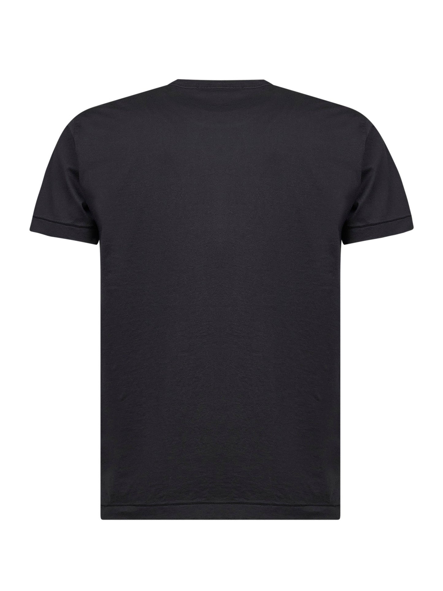 Stone Island Men Black Slim-Fit Logo Patch T-Shirt<Br/> STONE ISLAND