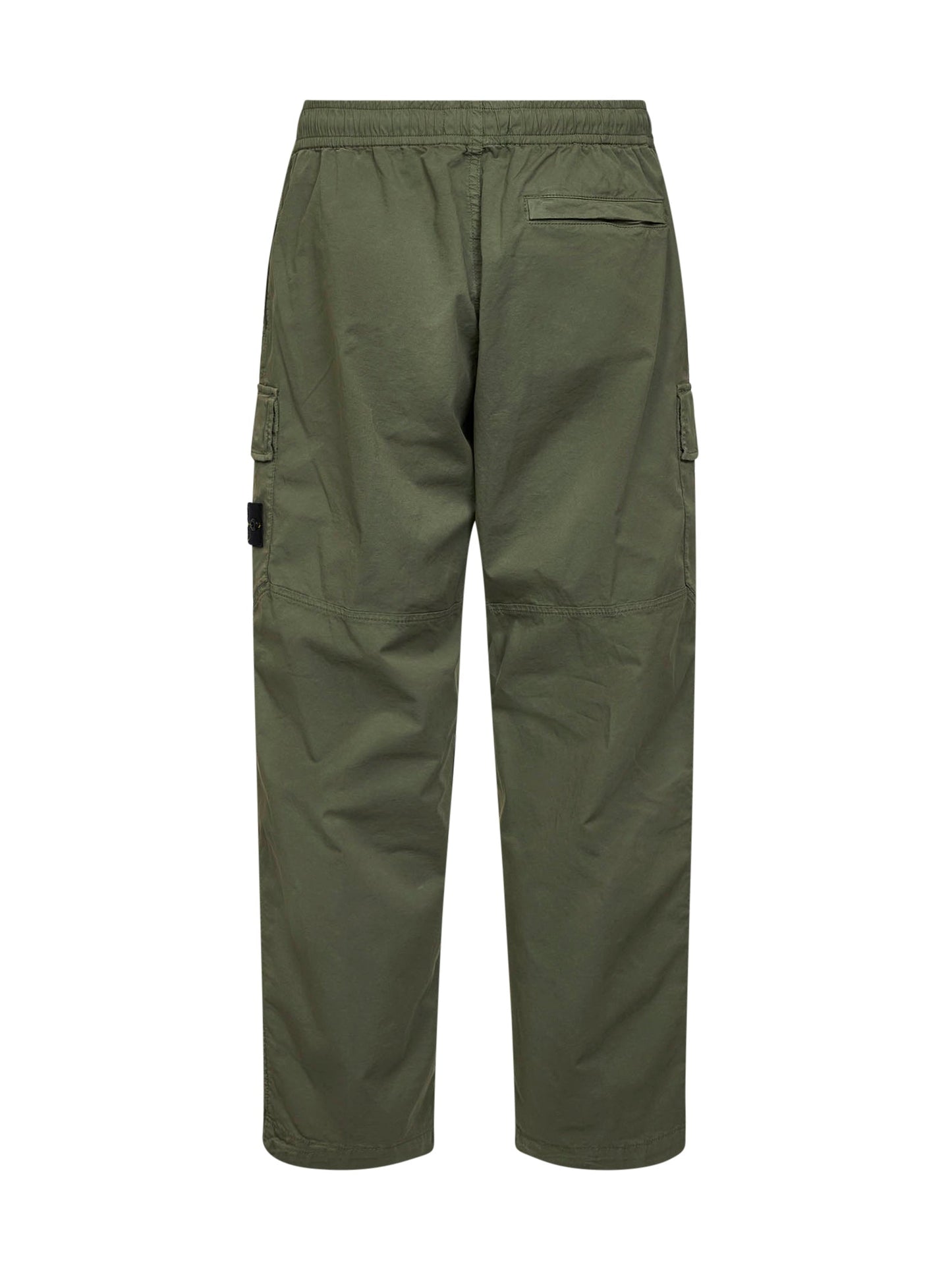 Stone Island Men Military Green Stretch Twill Cargo Trousers STONE ISLAND