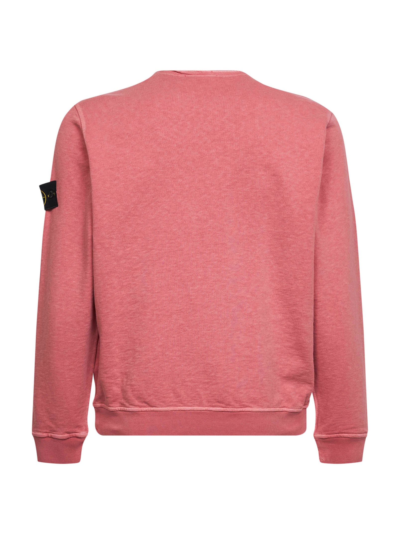 Stone Island Men Oleander Slub-Effect Malfilé Cotton Sweatshirt STONE ISLAND
