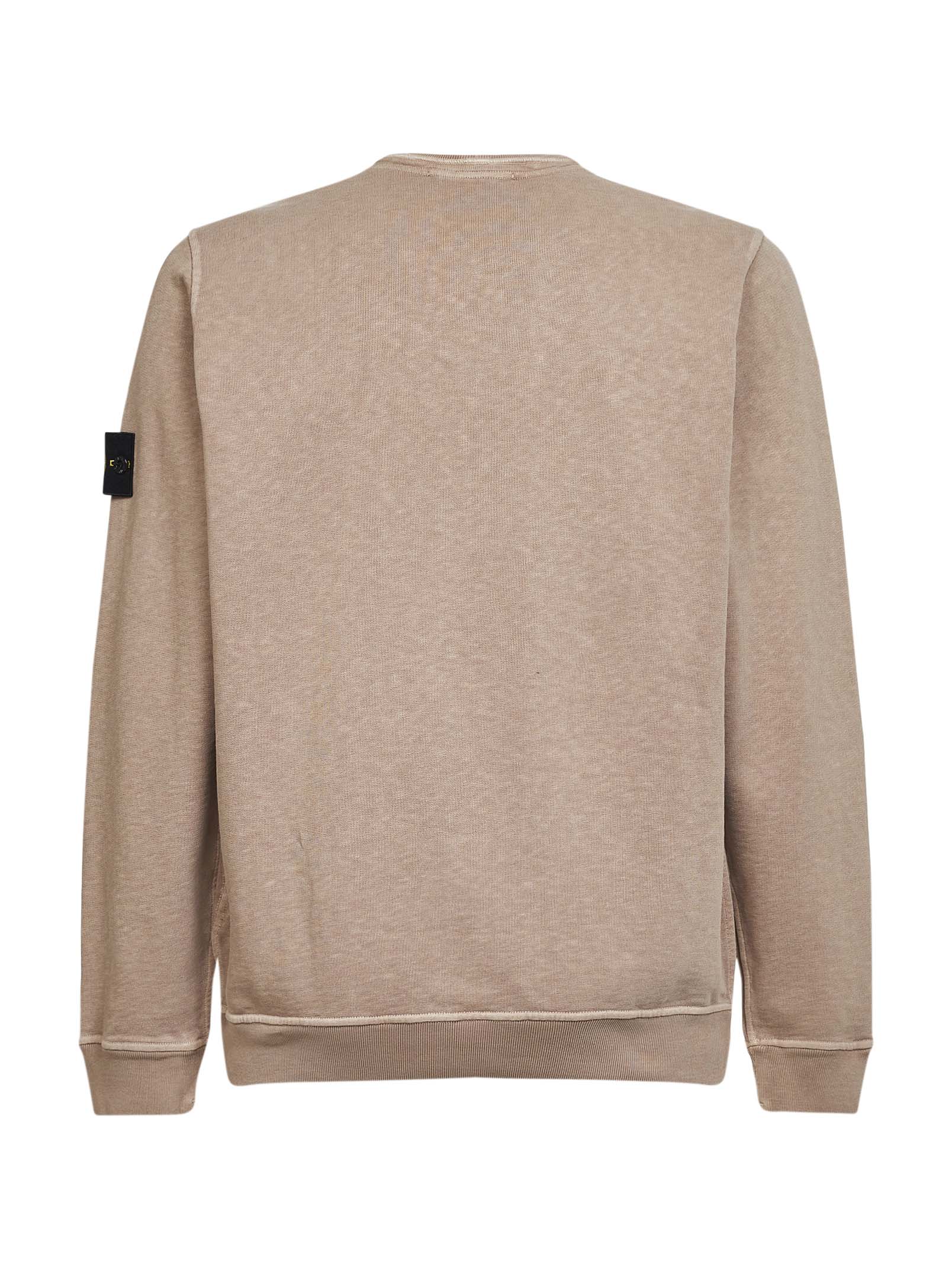 Stone Island Men Desert Slub-Effect Malfilé Cotton Sweatshirt STONE ISLAND