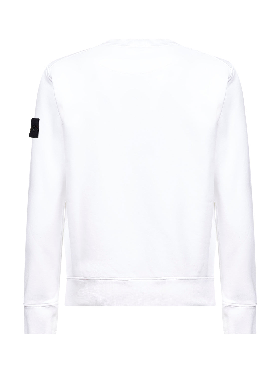 Stone Island Men White Organic Cotton Crewneck Sweatshirt STONE ISLAND