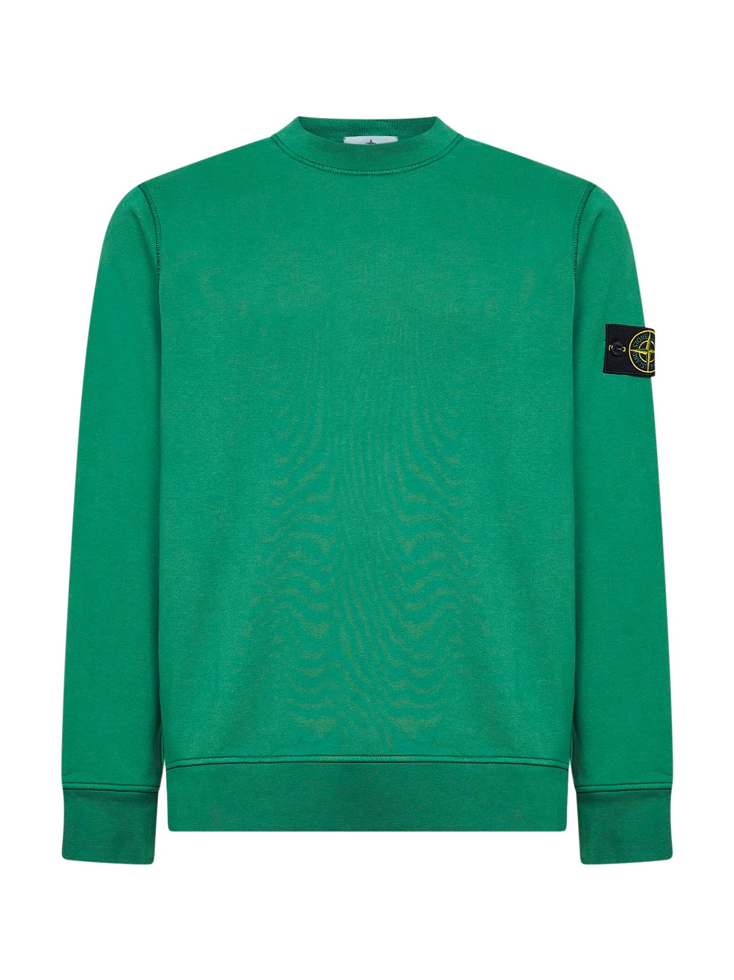 Stone Island Men Malachite Organic Cotton Crewneck Sweatshirt STONE ISLAND