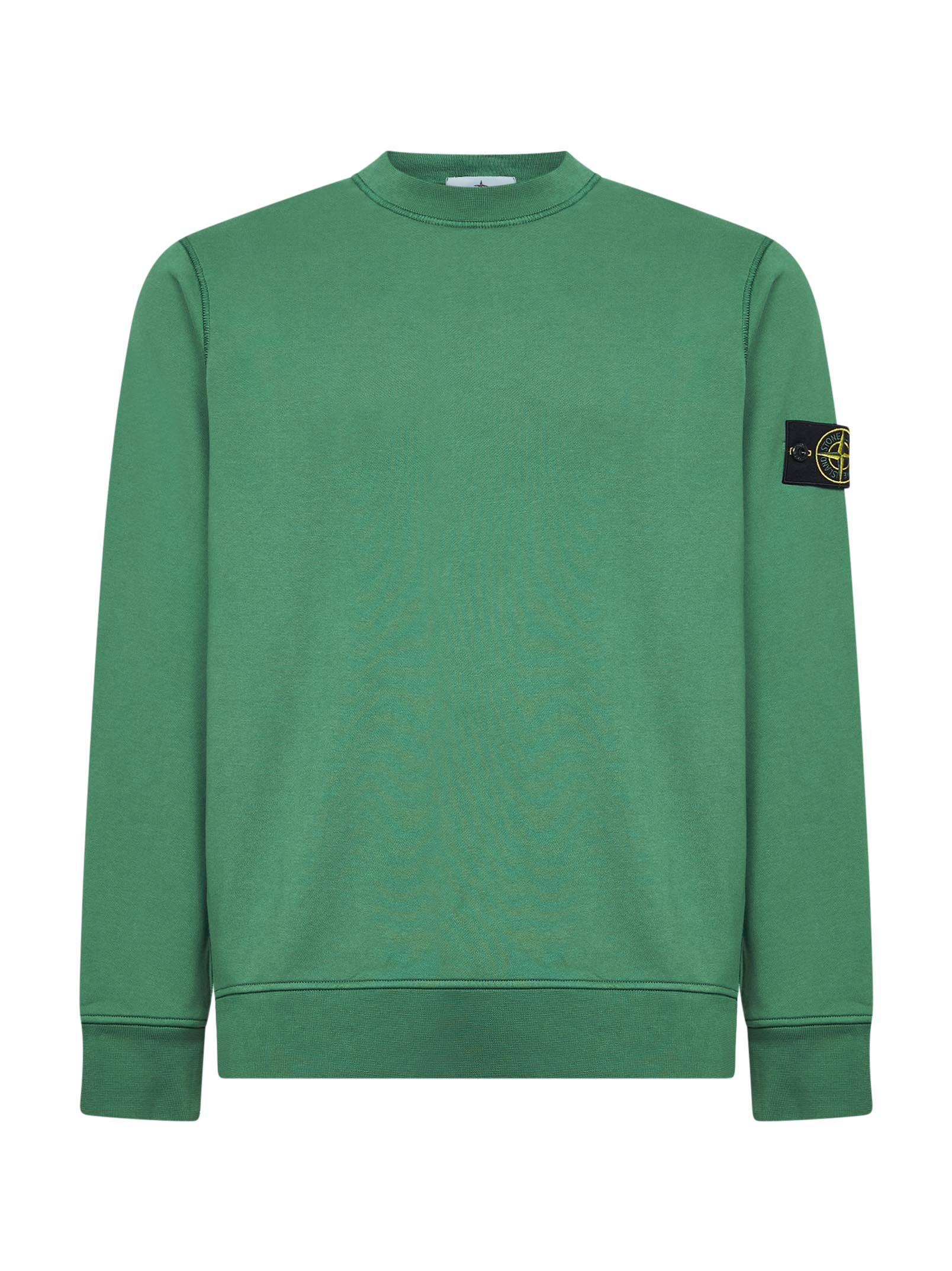 Stone Island Men Malachite Organic Cotton Crewneck Sweatshirt STONE ISLAND