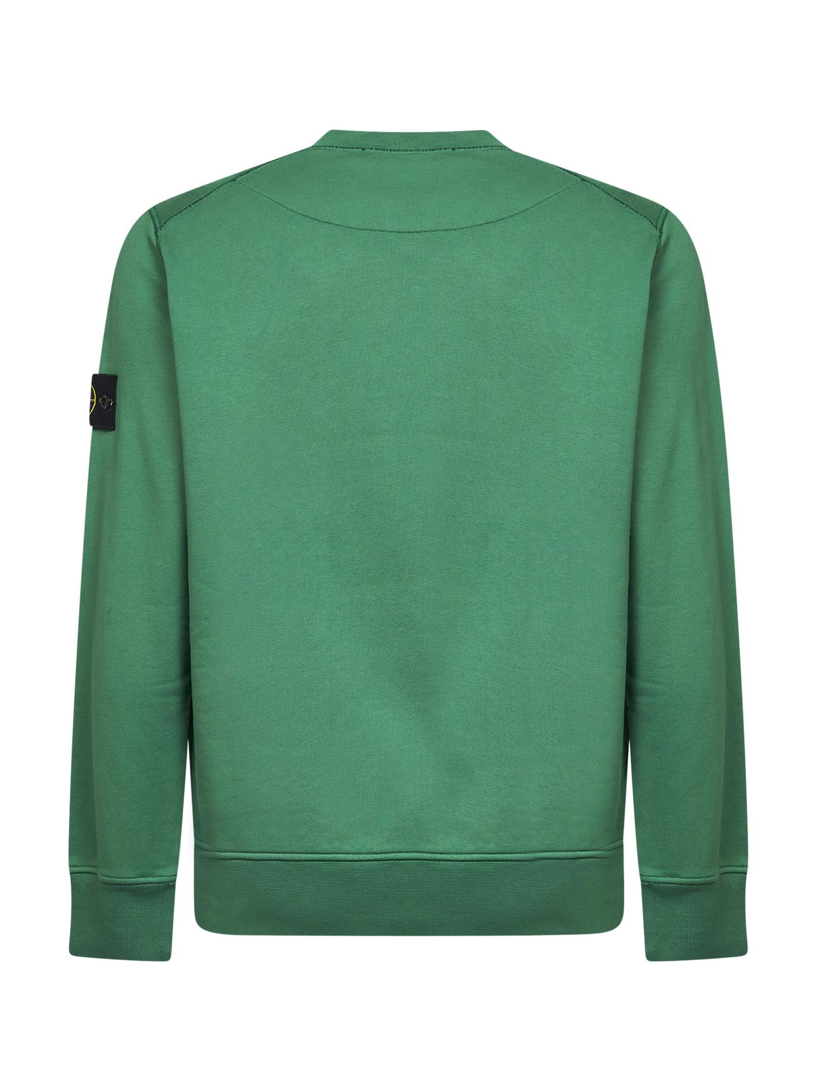 Stone Island Men Malachite Organic Cotton Crewneck Sweatshirt STONE ISLAND