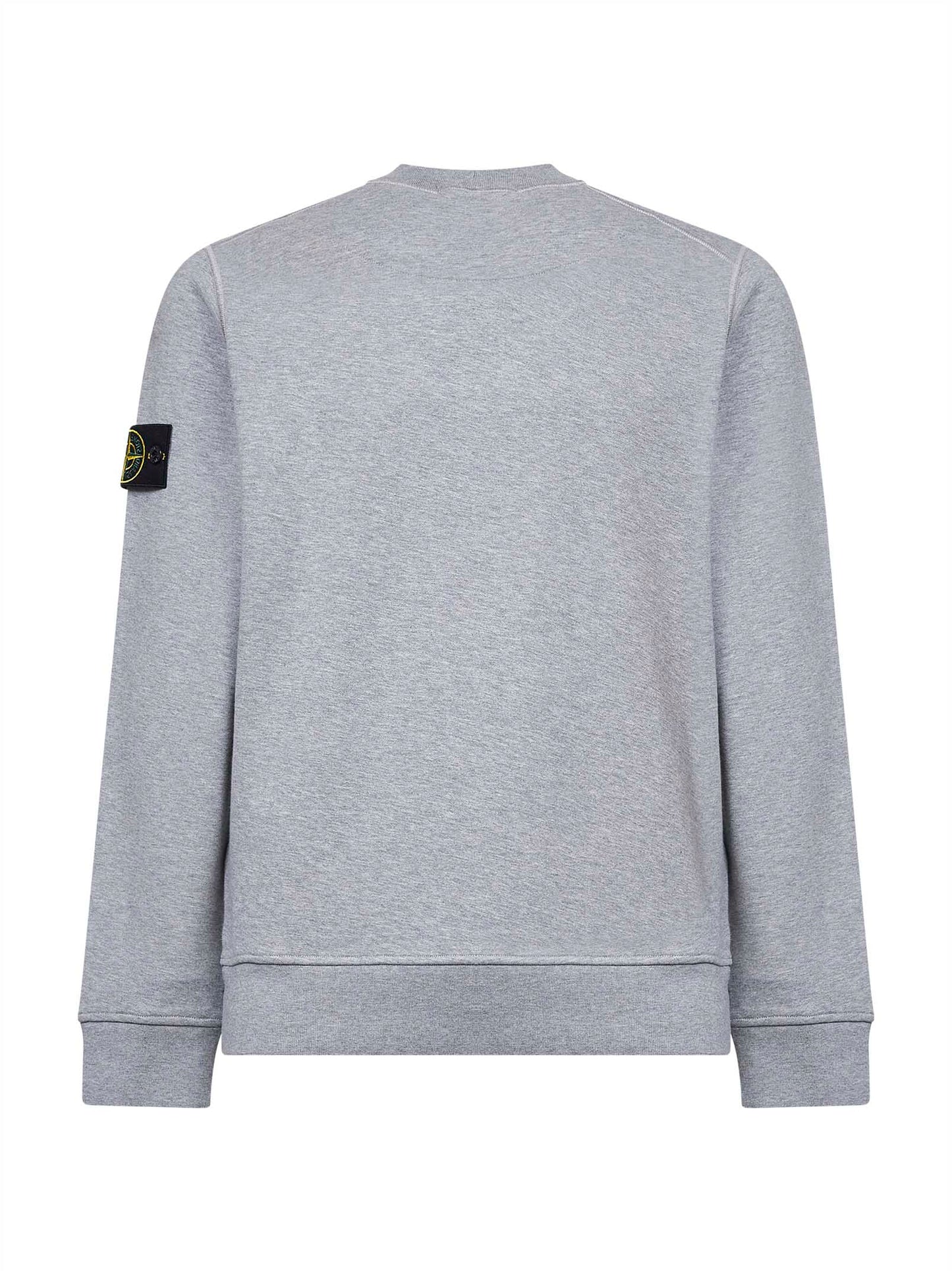 Stone Island Men Dark Grey Organic Cotton Crewneck Sweatshirt STONE ISLAND