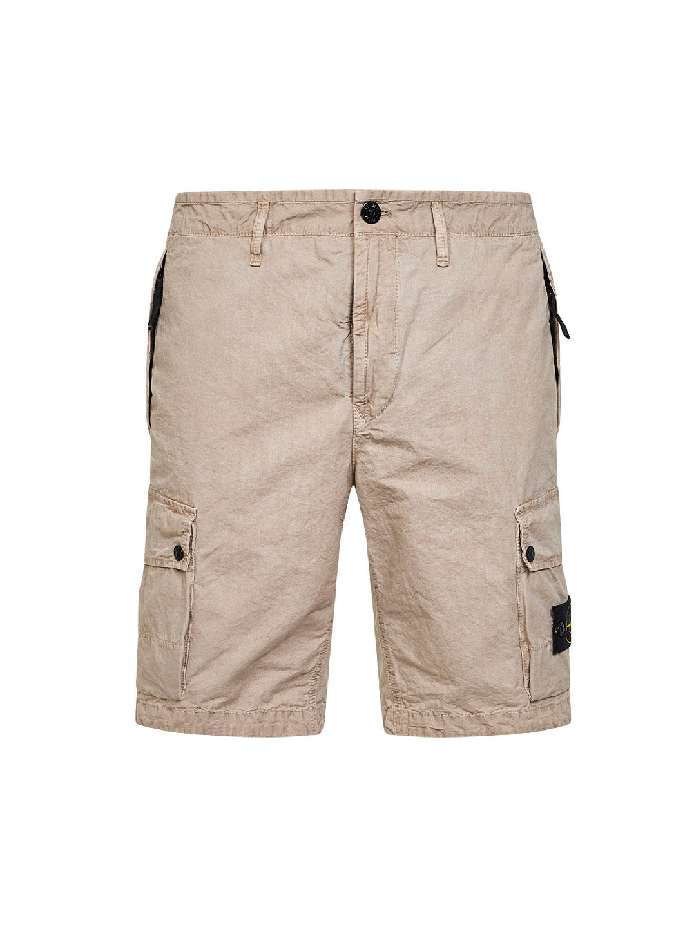 Stone Island Men Desert Organic Cotton Twill Cargo Bermuda Shorts STONE ISLAND
