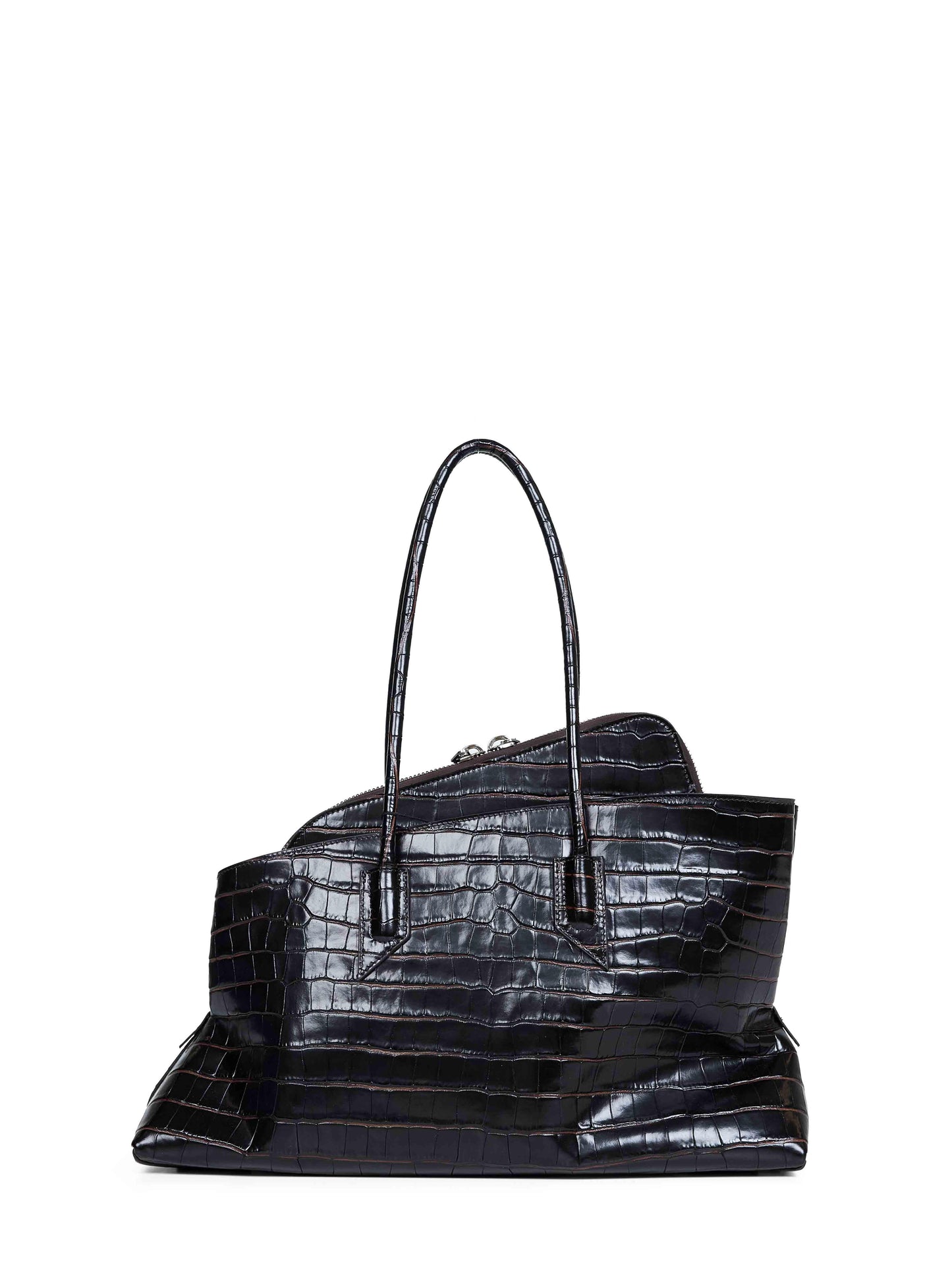 The Attico Women Coffee "La Passeggiata Medium" Top Handle Bag THE ATTICO