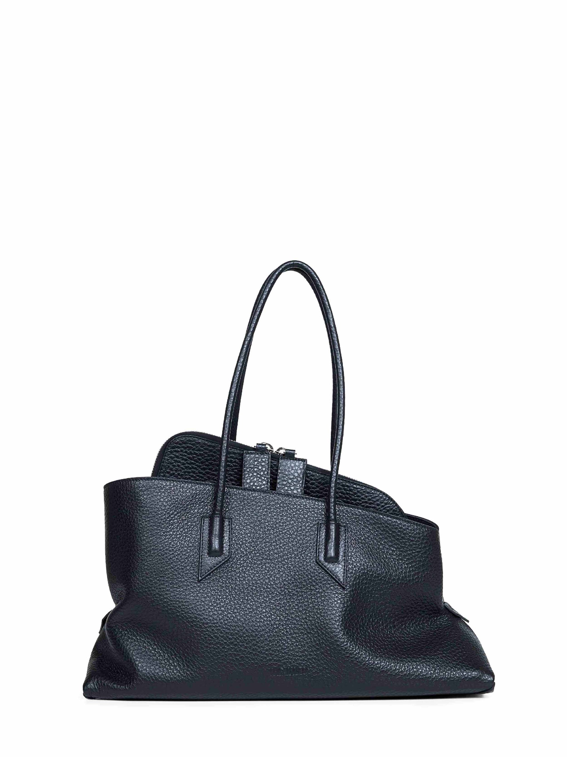 The Attico Women Black "La Passeggiata Medium" Top Handle Bag THE ATTICO