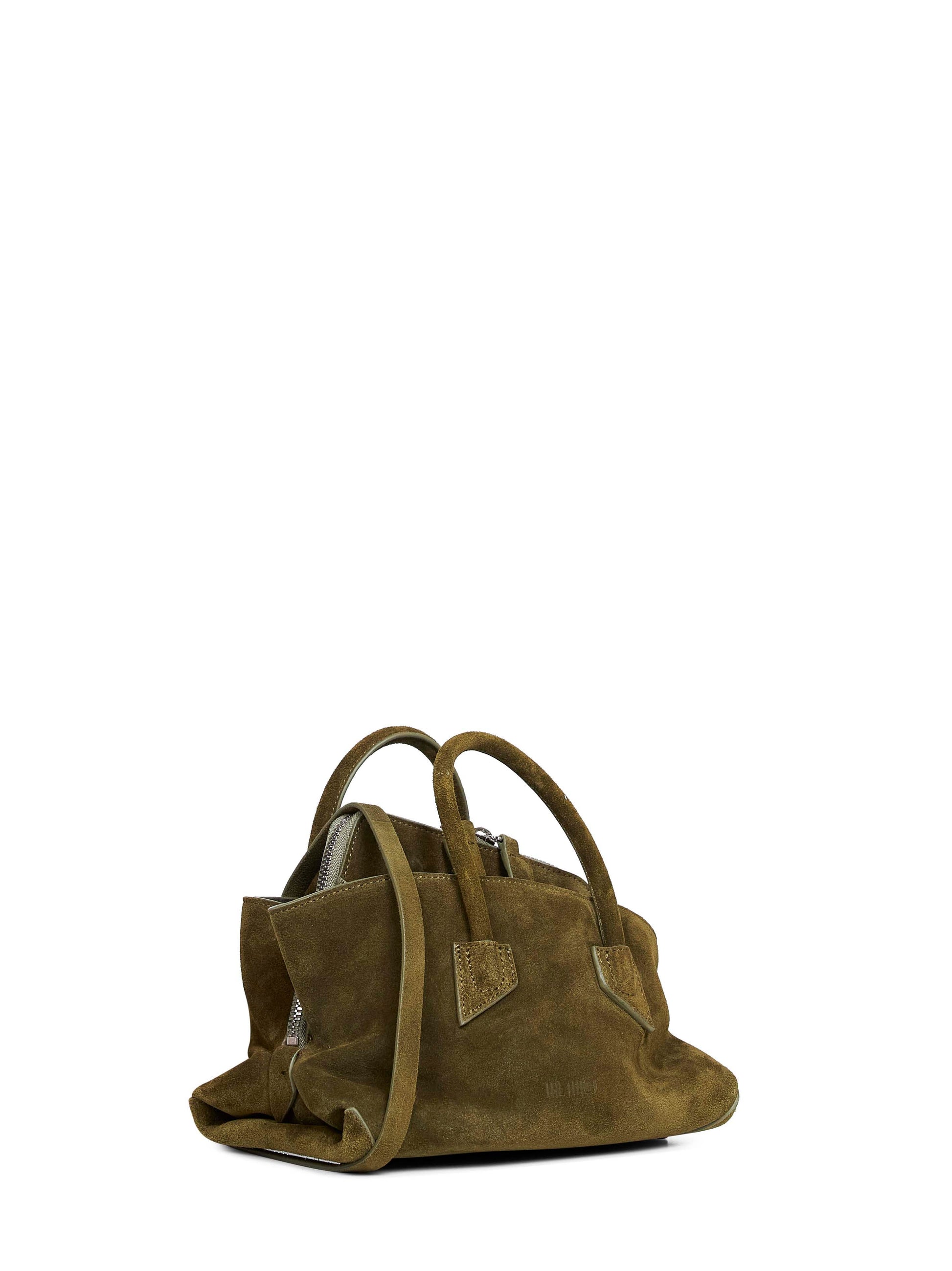 The Attico Women Khaki "La Passeggiata Mini" Top Handle Bag THE ATTICO