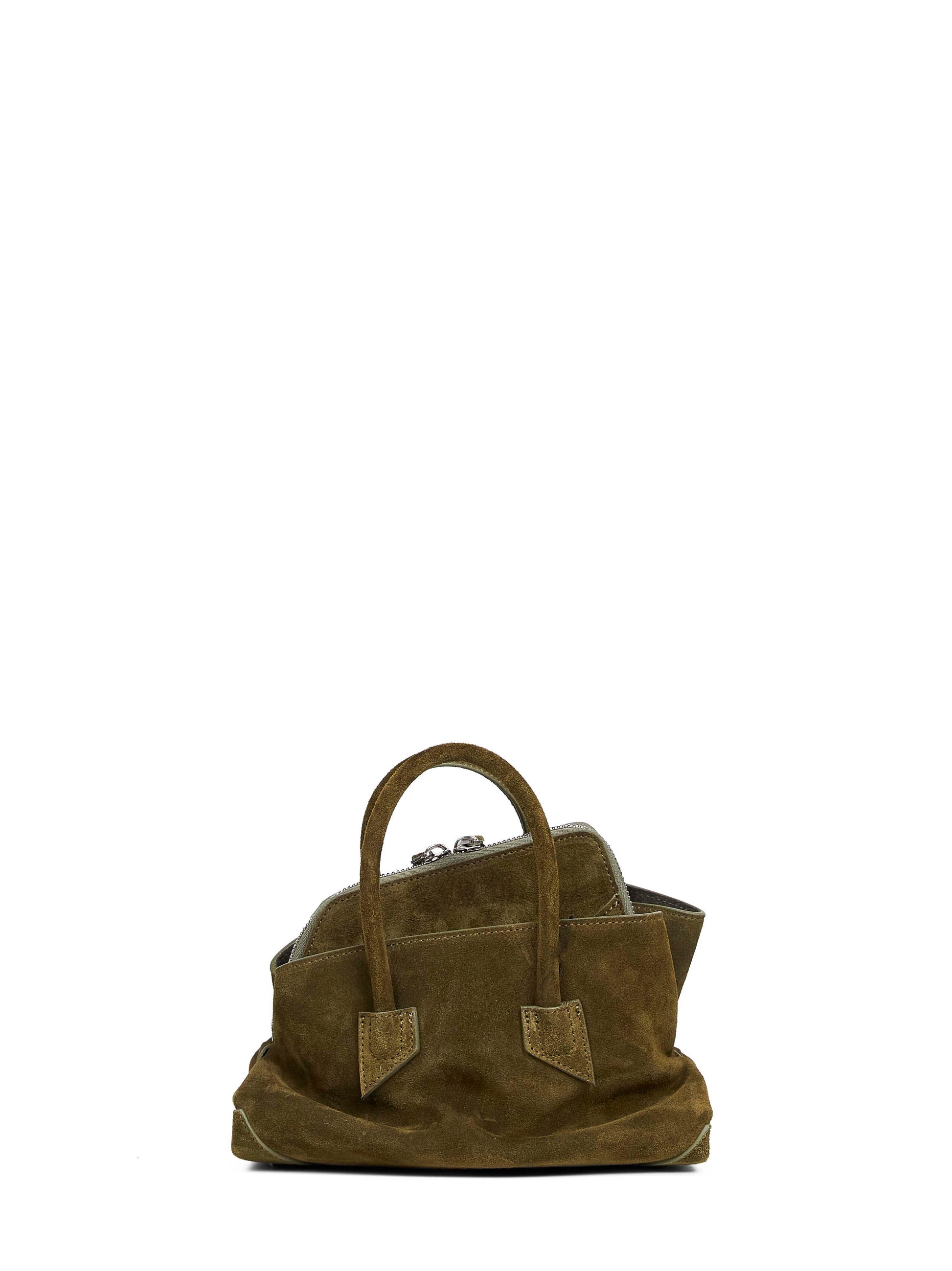 The Attico Women Khaki "La Passeggiata Mini" Top Handle Bag THE ATTICO