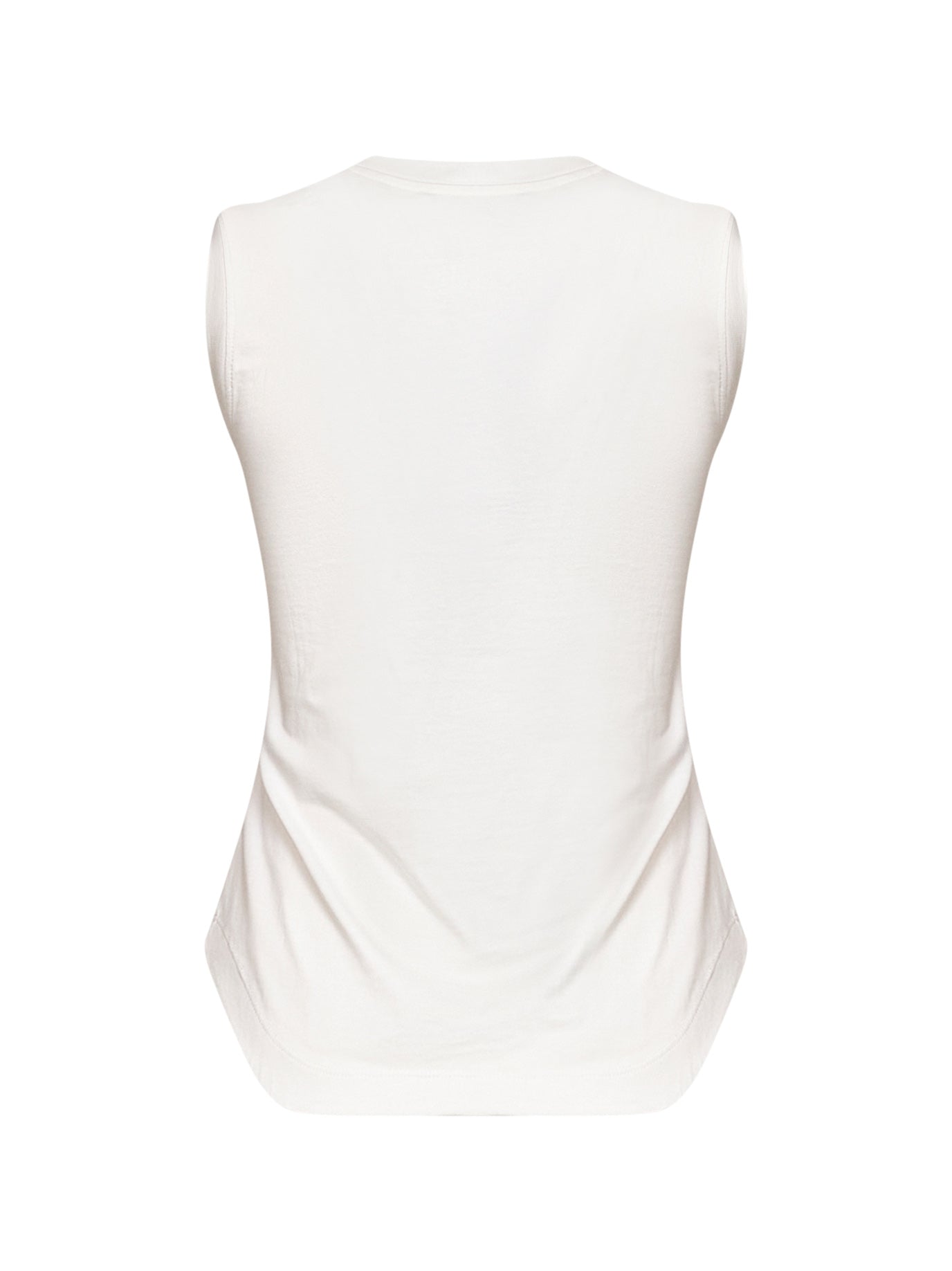 The Attico Women White Cotton Jersey "Reese" Tank Top THE ATTICO