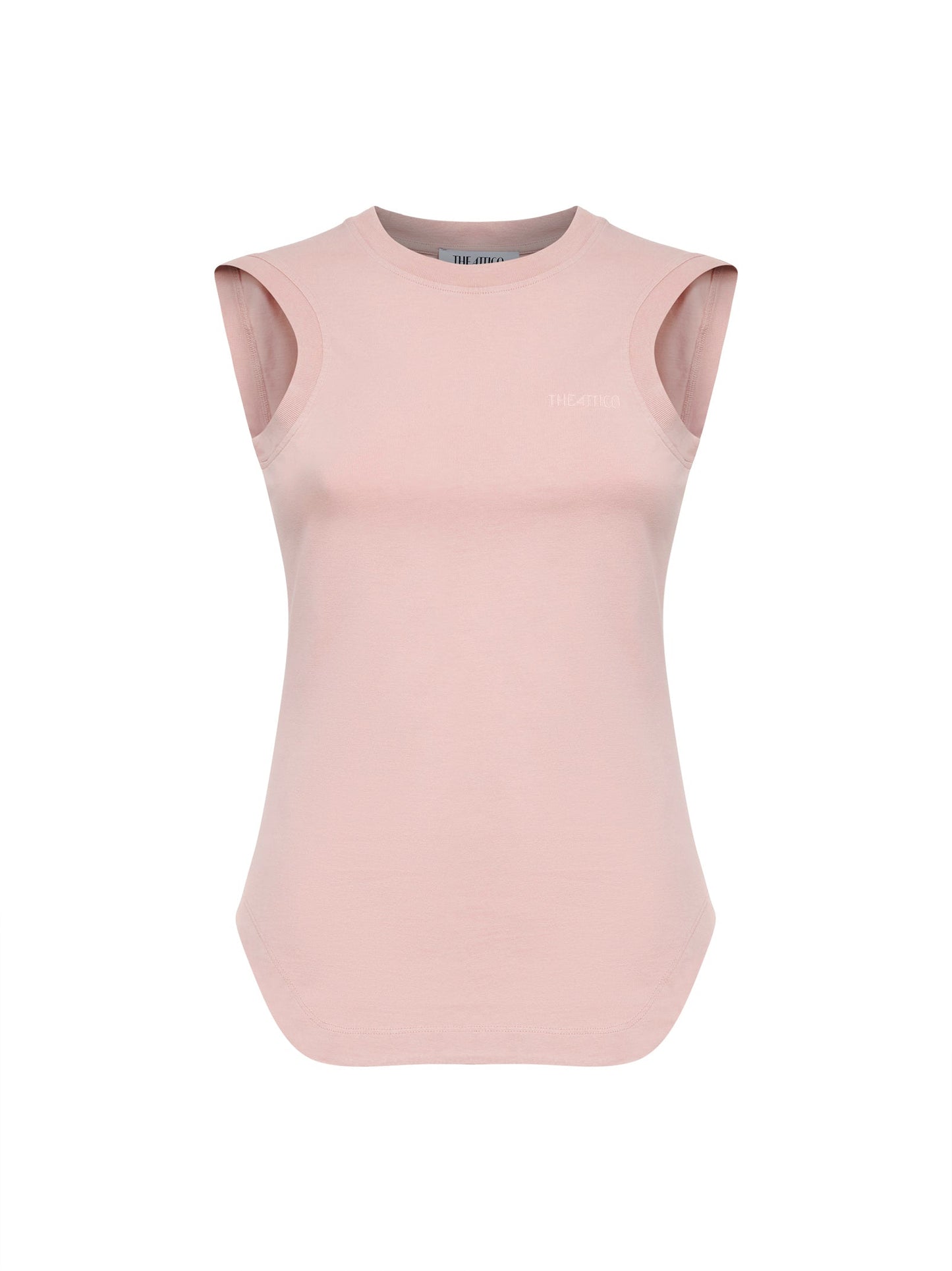 The Attico Women Rose Cotton Jersey "Reese" Tank Top THE ATTICO