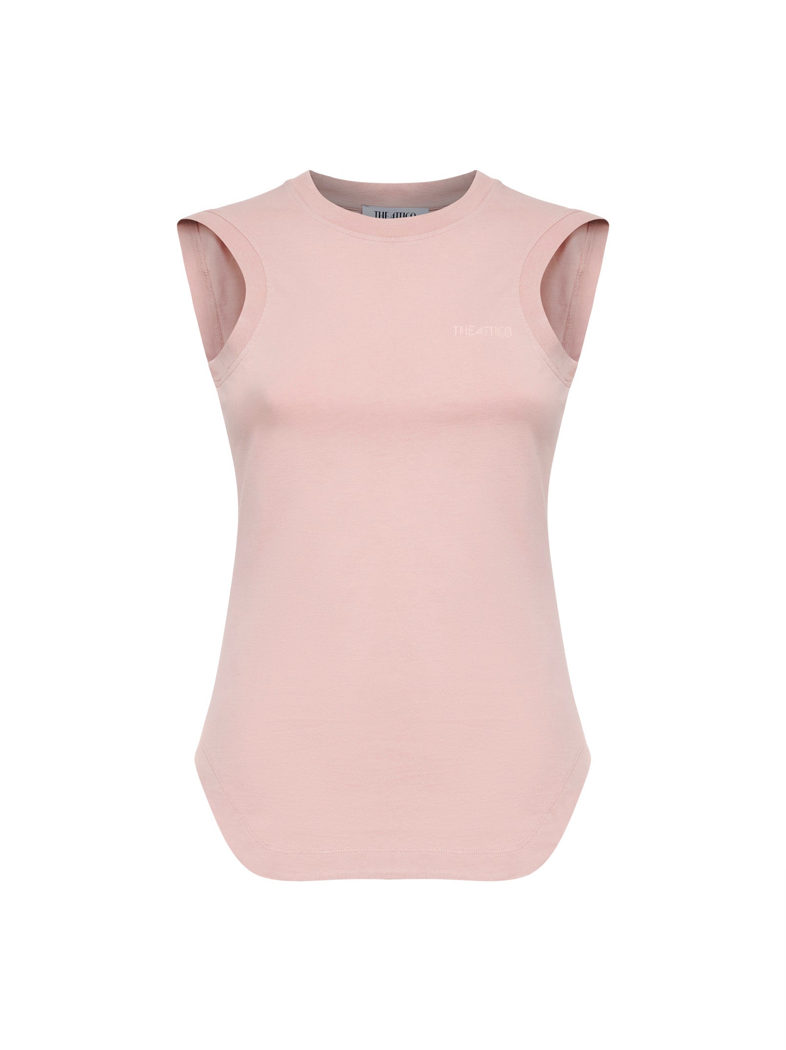 The Attico Women Rose Cotton Jersey "Reese" Tank Top THE ATTICO