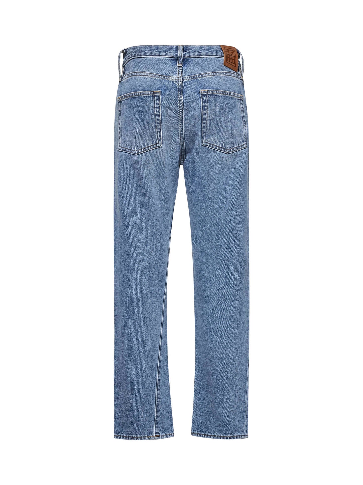 Toteme Women Light Blue Denim Twisted Jeans TOTEME