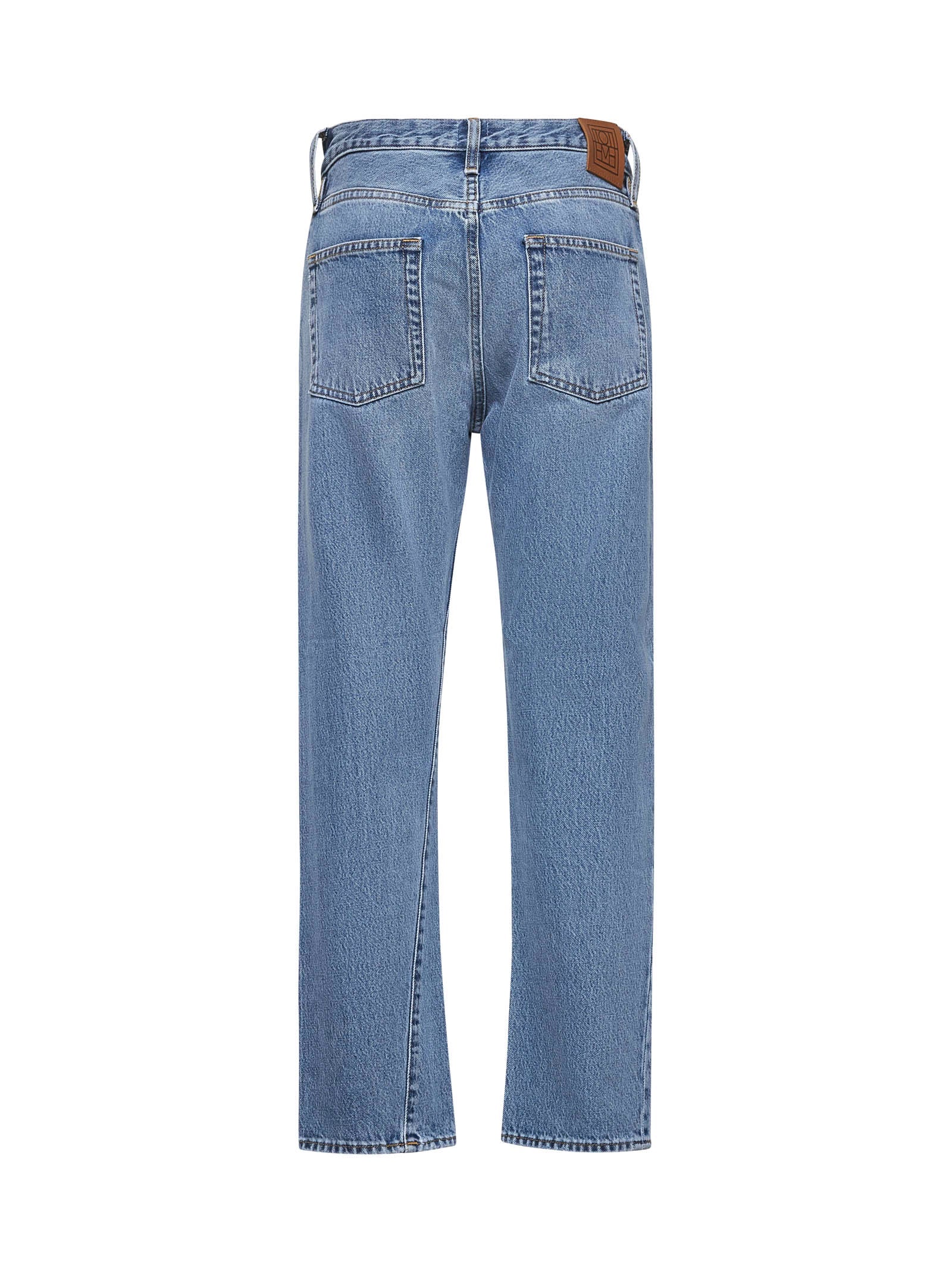 Toteme Women Light Blue Denim Twisted Jeans TOTEME
