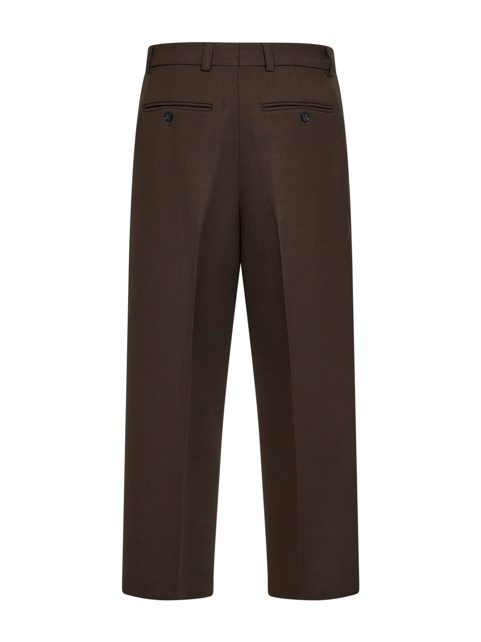 Toteme Women Bark Stretch Wool Blend Straight Trousers TOTEME