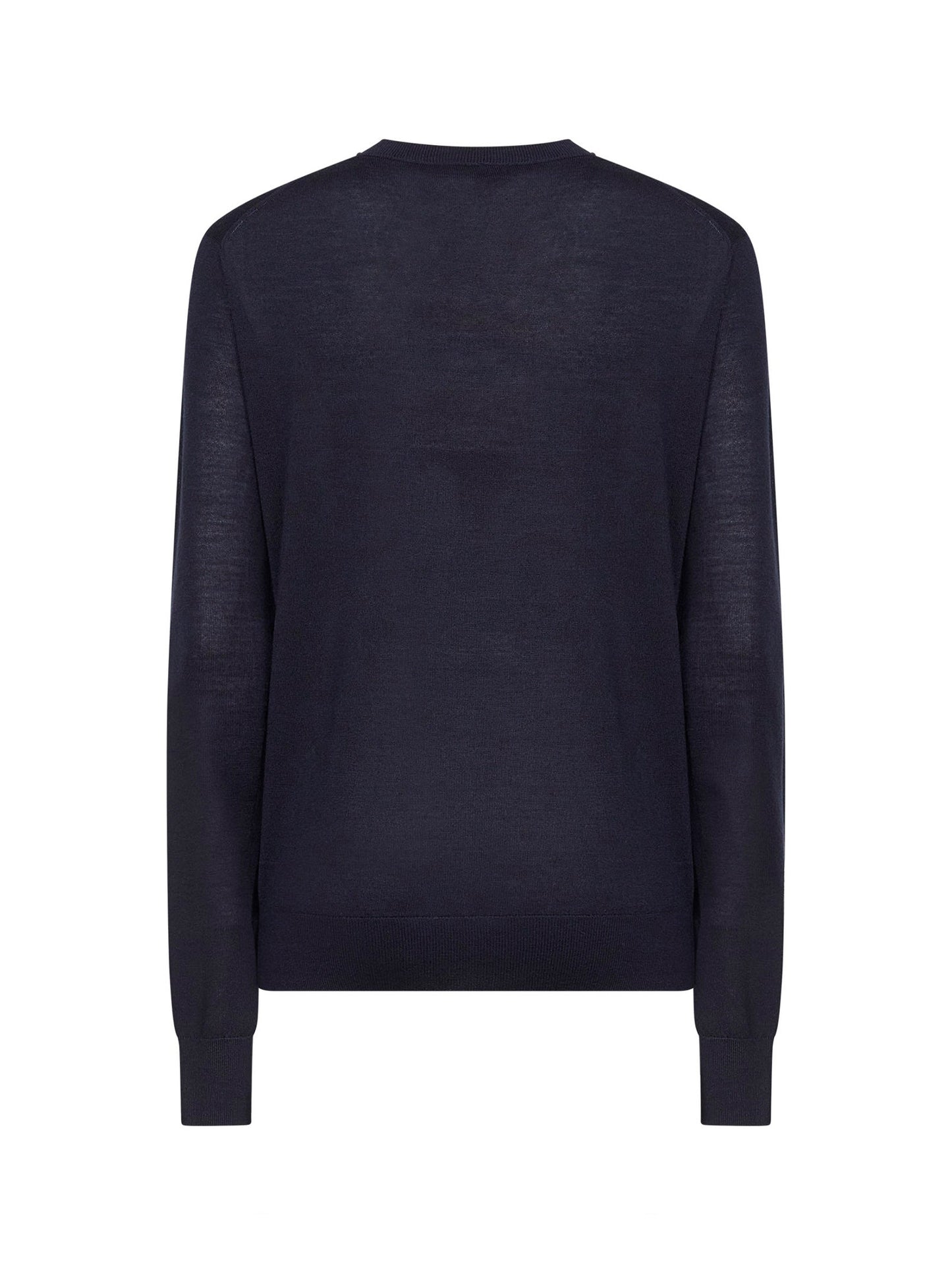 Toteme Women Midnight Blue Merino Wool And Silk Fine Knit Sweater TOTEME