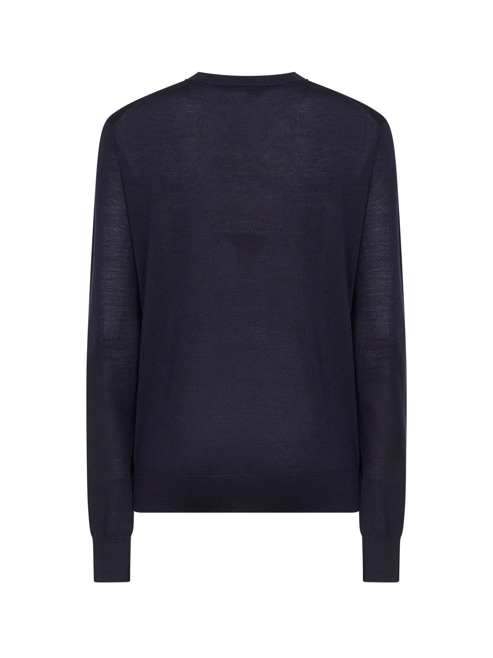 Toteme Women Midnight Blue Merino Wool And Silk Fine Knit Sweater TOTEME