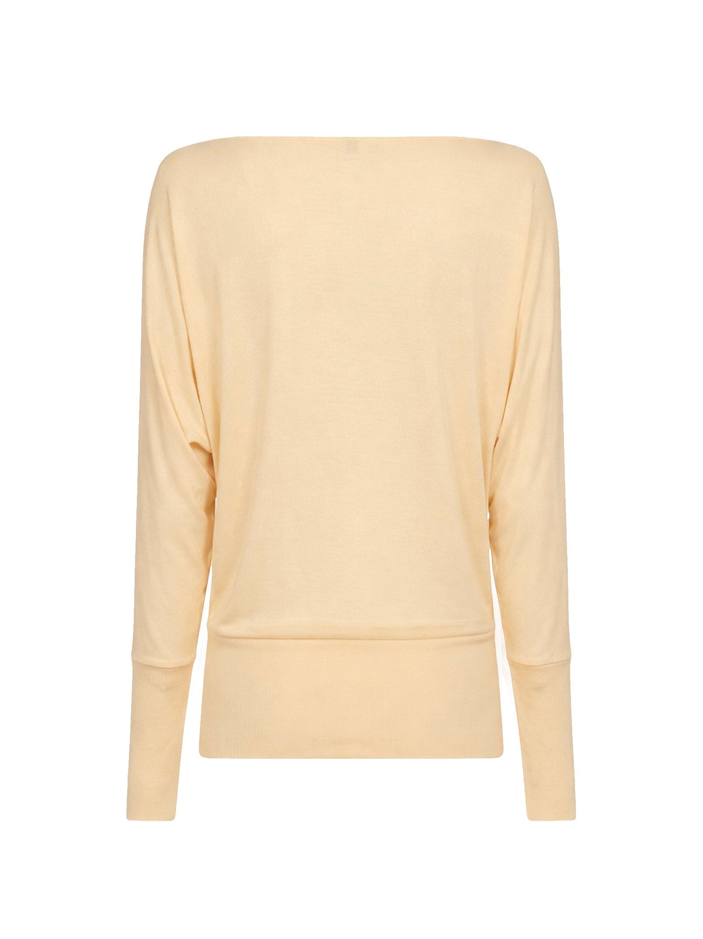 Toteme Women Champagne Sheer Crepe Viscose Boatneck Top TOTEME