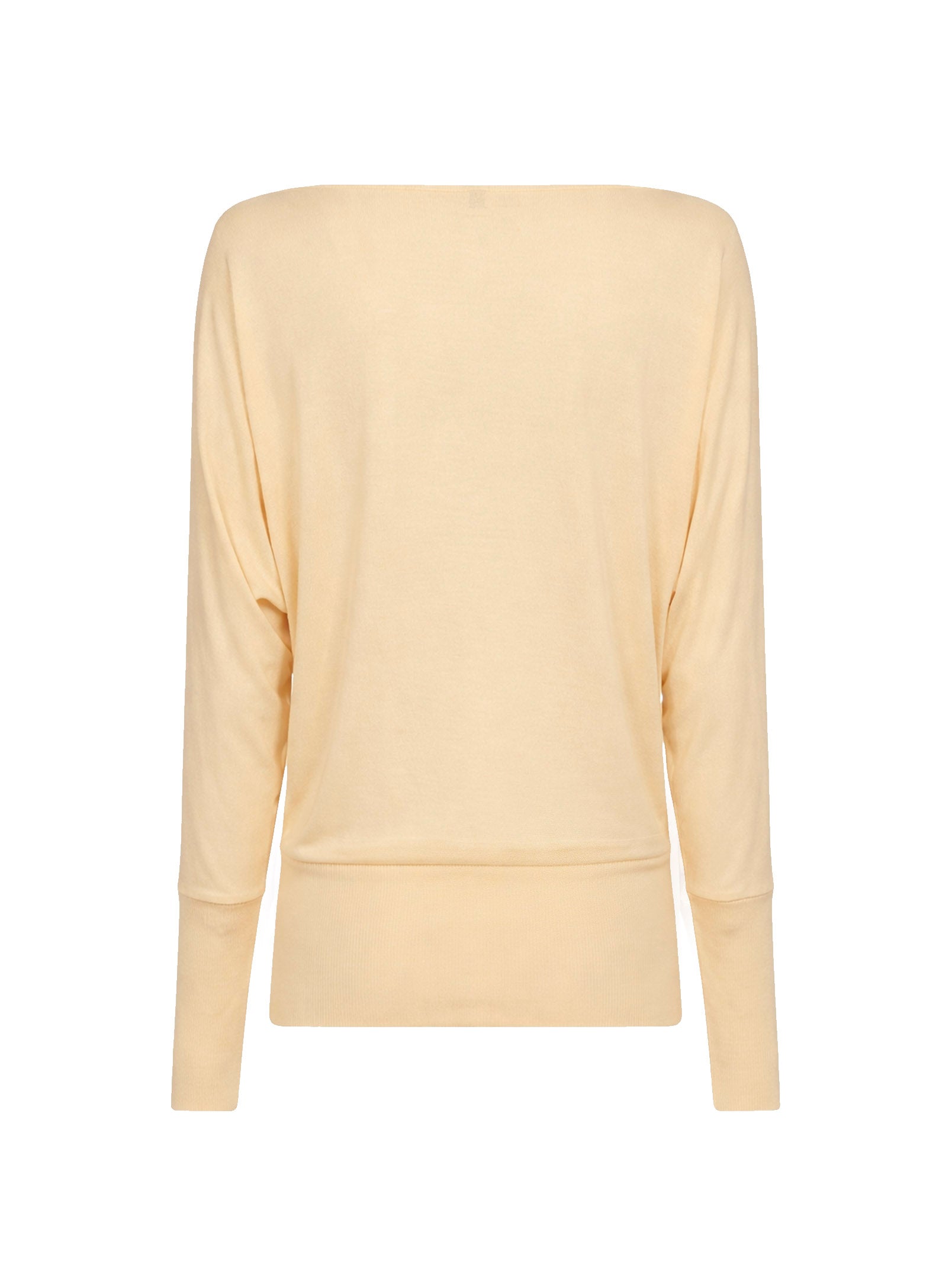 Toteme Women Champagne Sheer Crepe Viscose Boatneck Top TOTEME