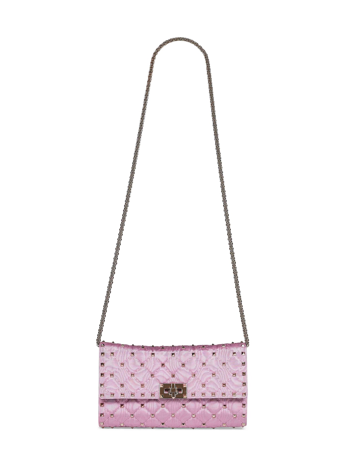Valentino Garavani Women Rhododendron Pink Valentino Garavani Rockstud Spike Crossbody Bag VALENTINO GARAVANI