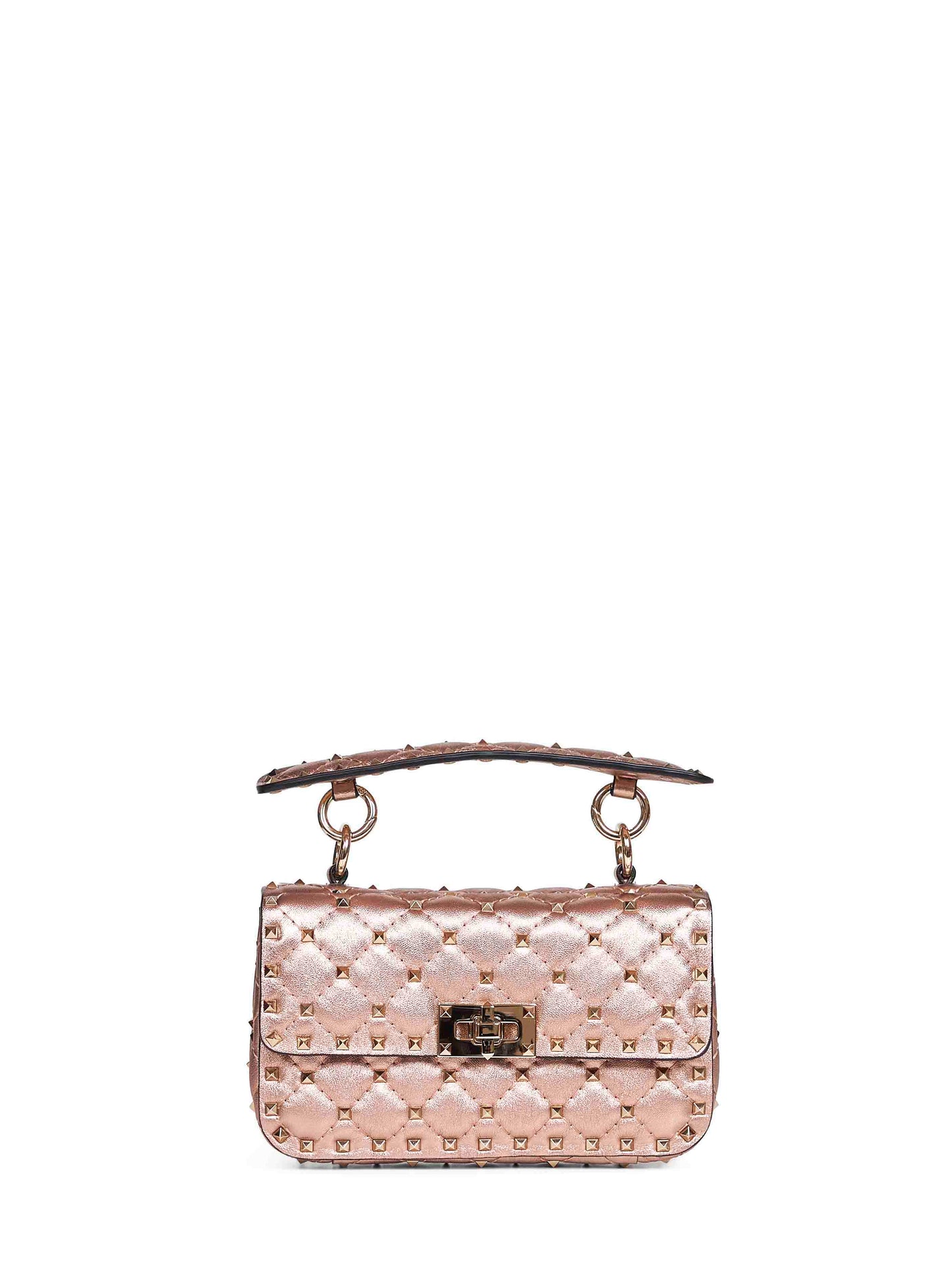 Valentino Garavani Women Rose Cannelle Rockstud Spike Small Crossbody Bag VALENTINO GARAVANI