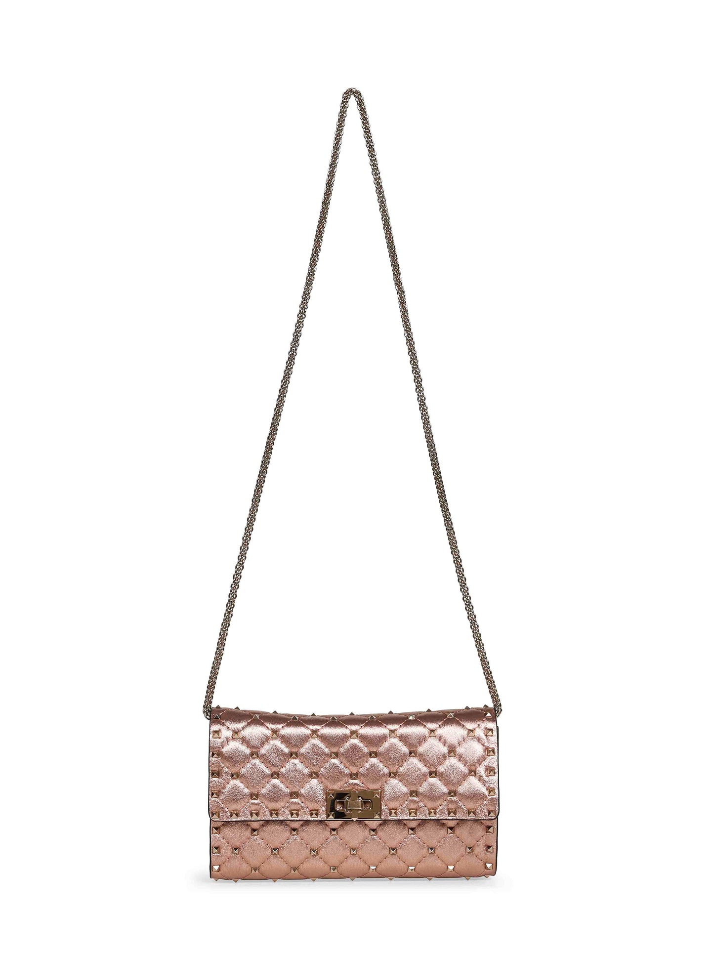 Valentino Garavani Women Rose Cannelle Valentino Garavani Rockstud Spike Crossbody Bag VALENTINO GARAVANI