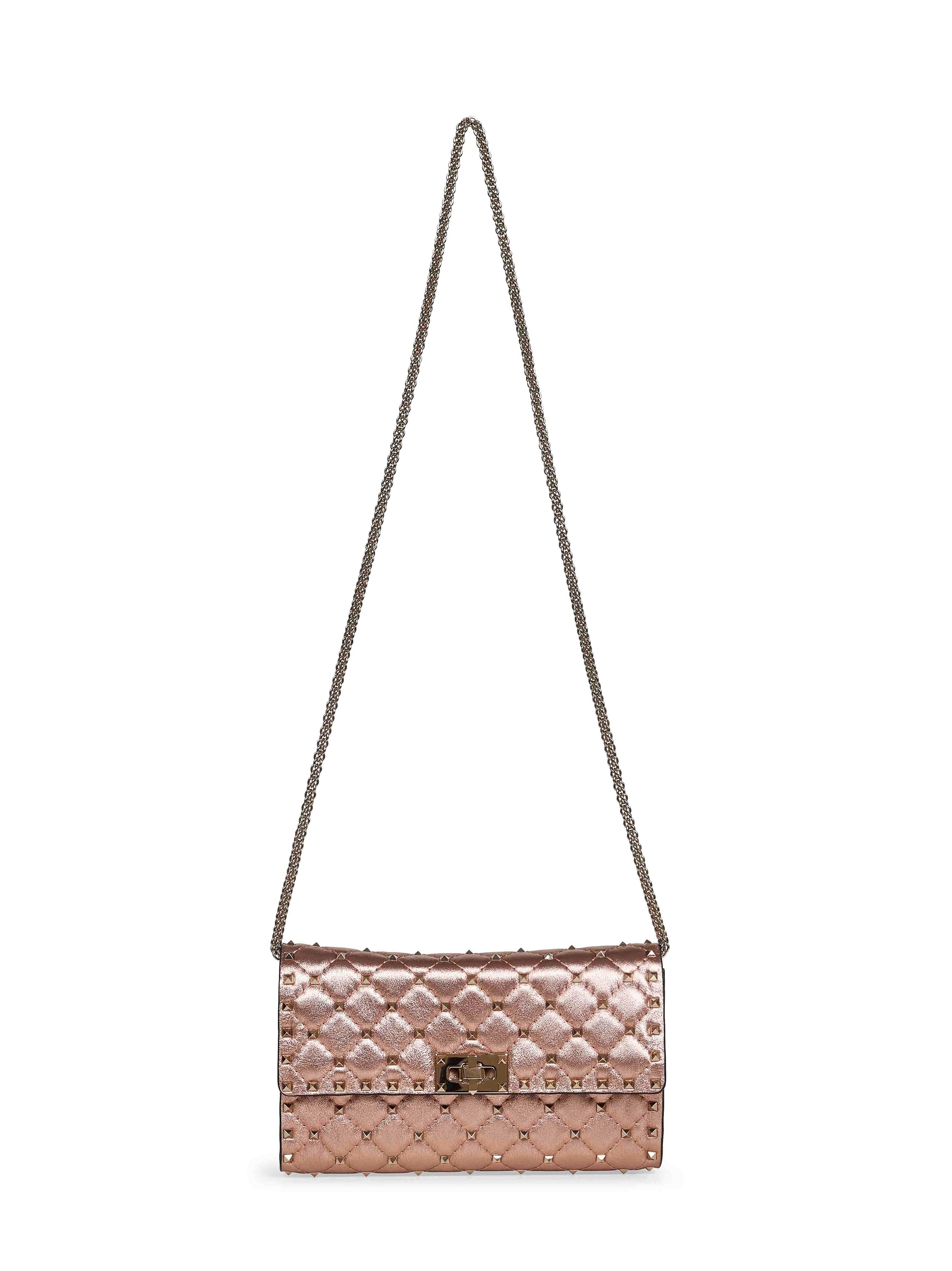 Valentino Garavani Women Rose Cannelle Valentino Garavani Rockstud Spike Crossbody Bag VALENTINO GARAVANI