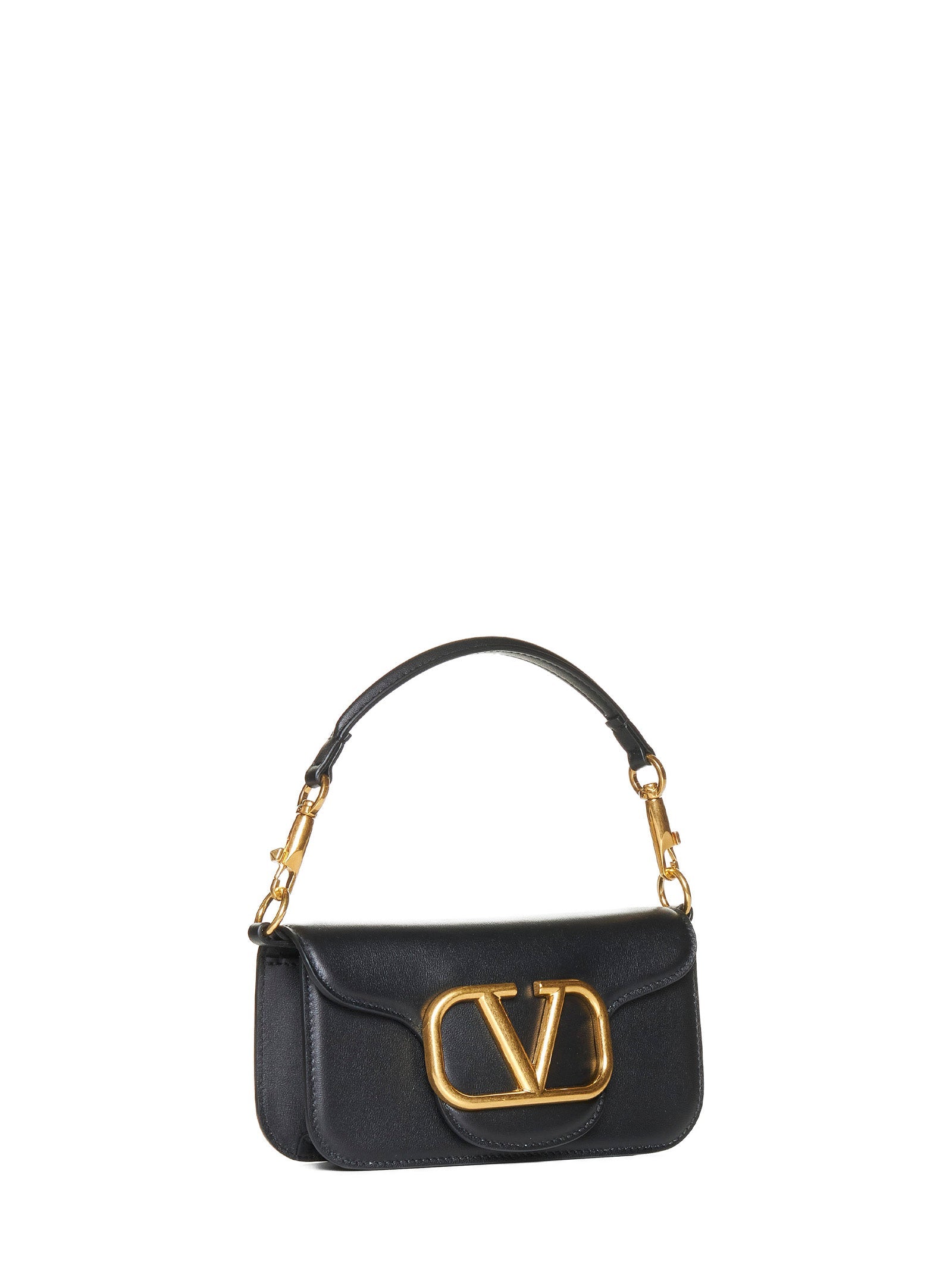 Valentino Garavani Women Black Locò Small Shoulder Bag VALENTINO GARAVANI