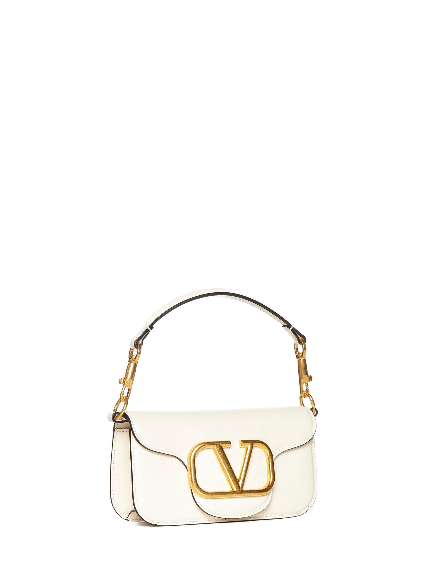 Valentino Garavani Women Ivory Locò Small Shoulder Bag VALENTINO GARAVANI