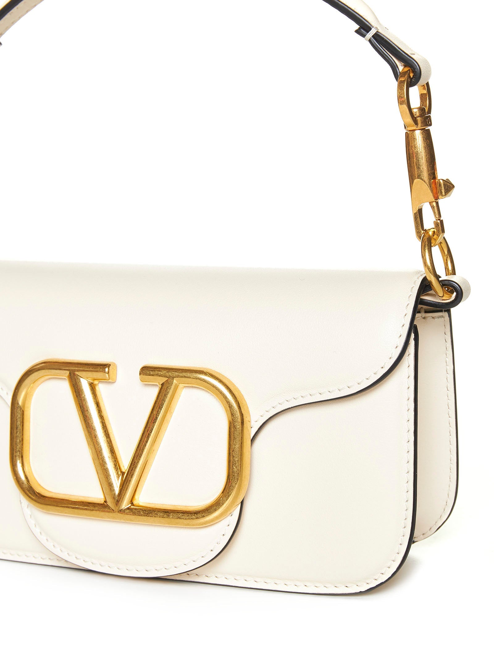 Valentino Garavani Women Ivory Locò Small Shoulder Bag VALENTINO GARAVANI