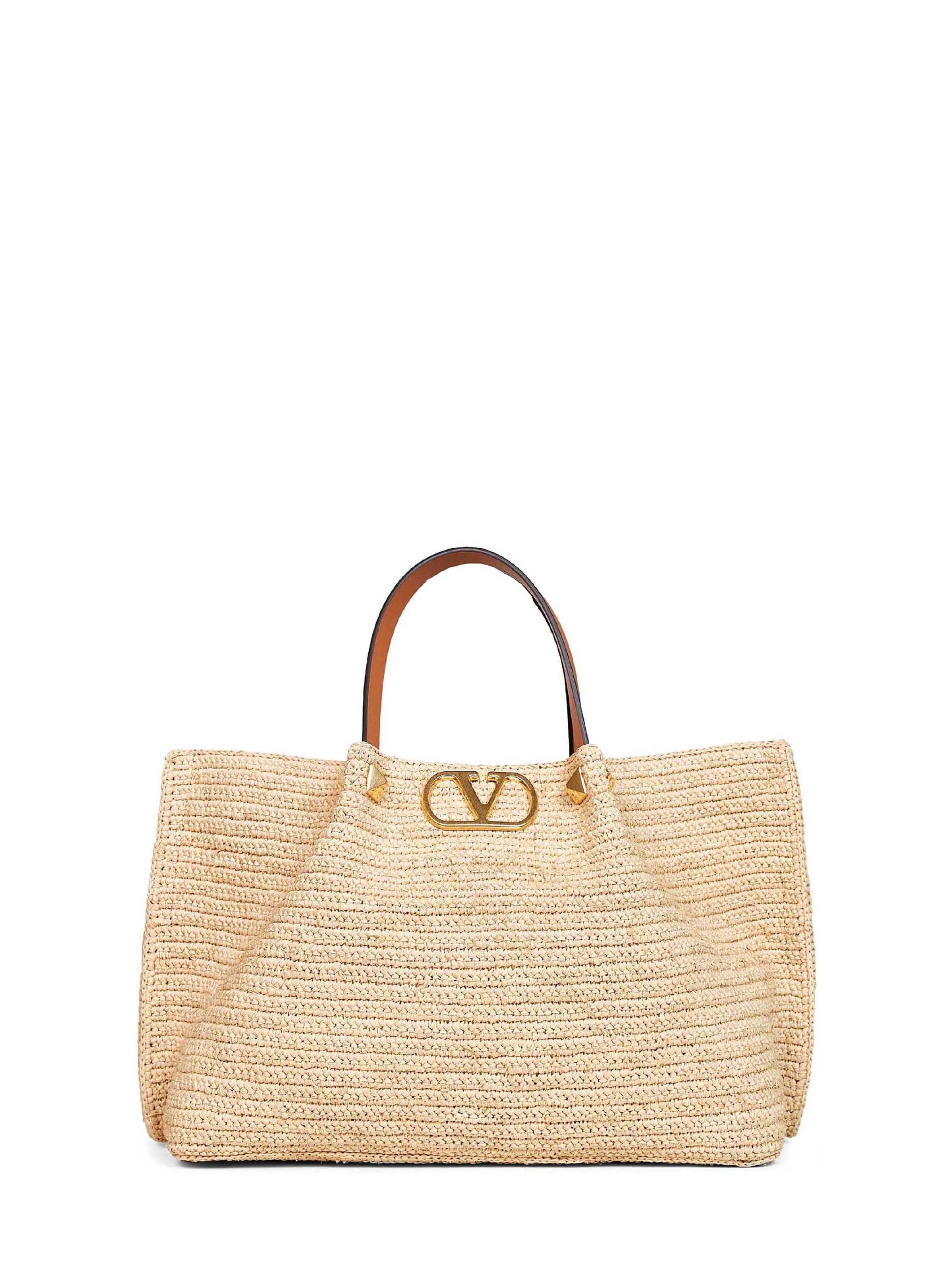 Valentino Garavani Women Natural Valentino Garavani Medium Shopping Bag VALENTINO GARAVANI