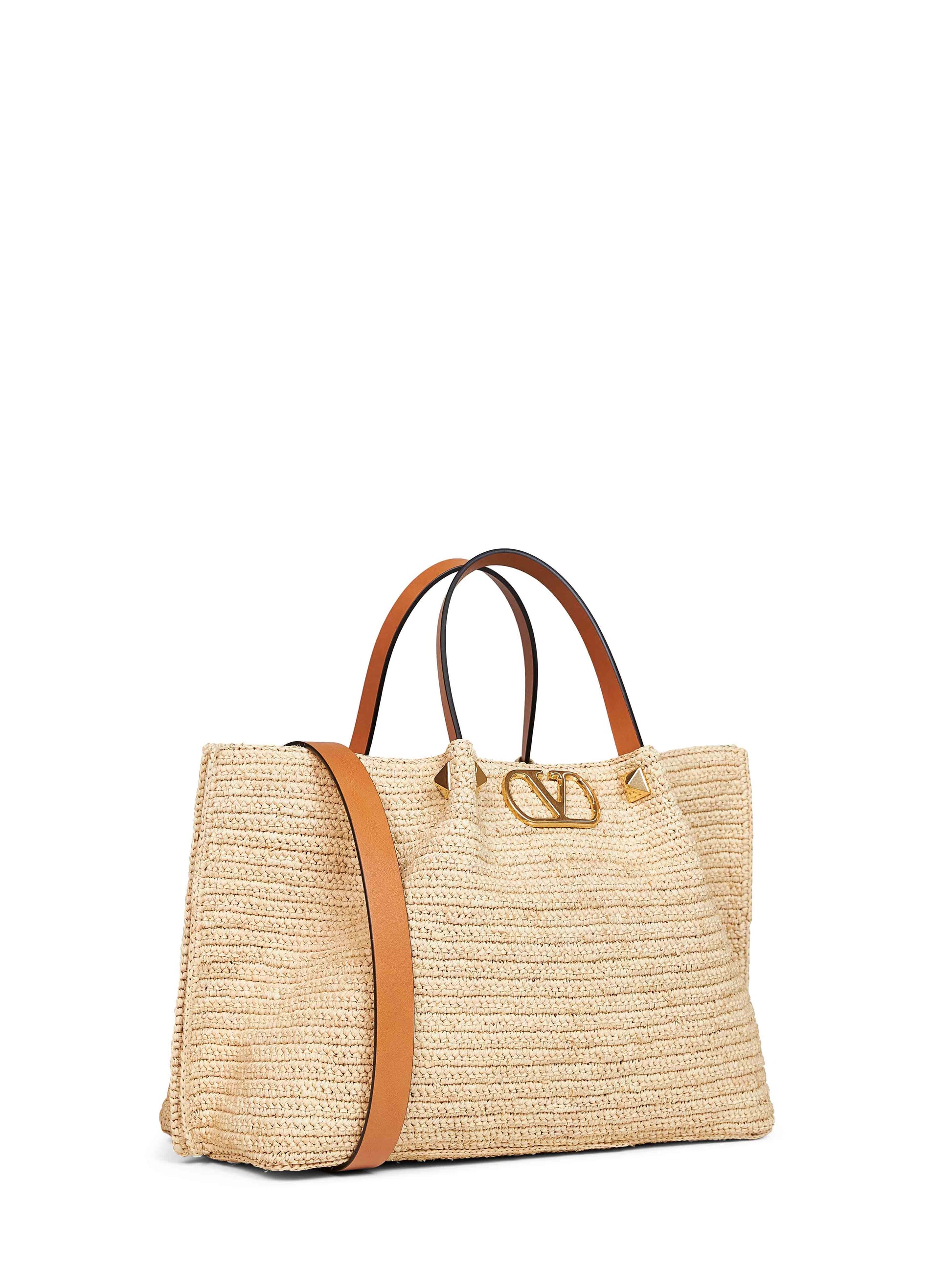 Valentino Garavani Women Natural Valentino Garavani Medium Shopping Bag VALENTINO GARAVANI