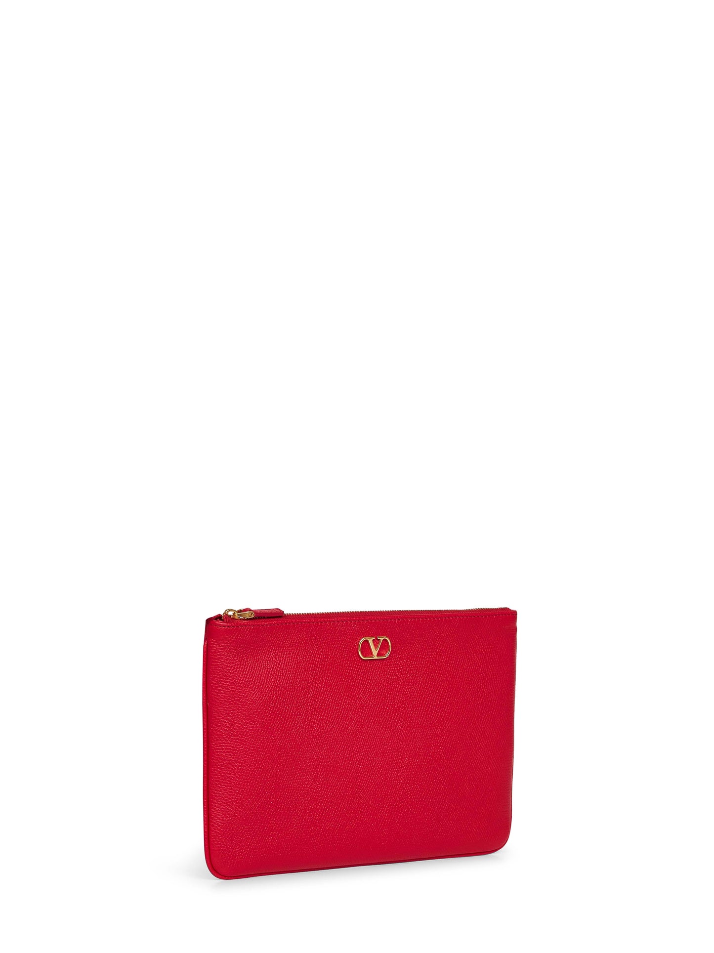 Valentino Garavani Women Red Vlogo Signature Clutch Bag VALENTINO GARAVANI