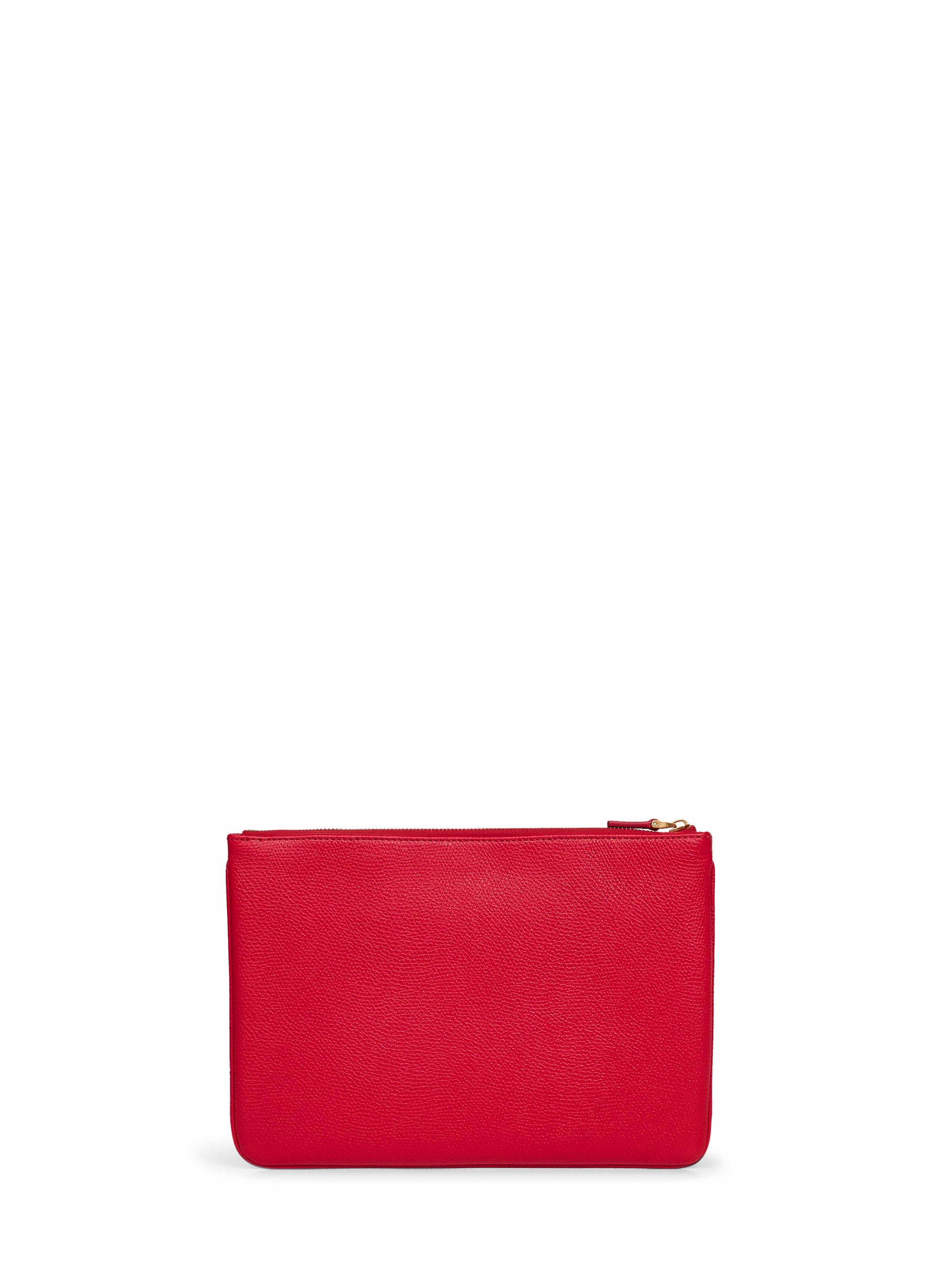 Valentino Garavani Women Red Vlogo Signature Clutch Bag VALENTINO GARAVANI