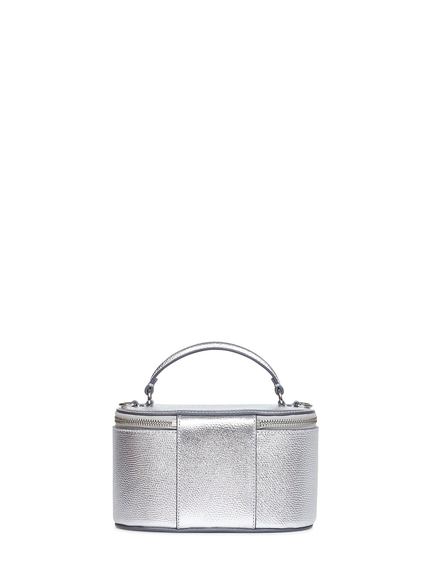 Valentino Garavani Women Silver Vlogo Signature Mini Vanity Bag VALENTINO GARAVANI