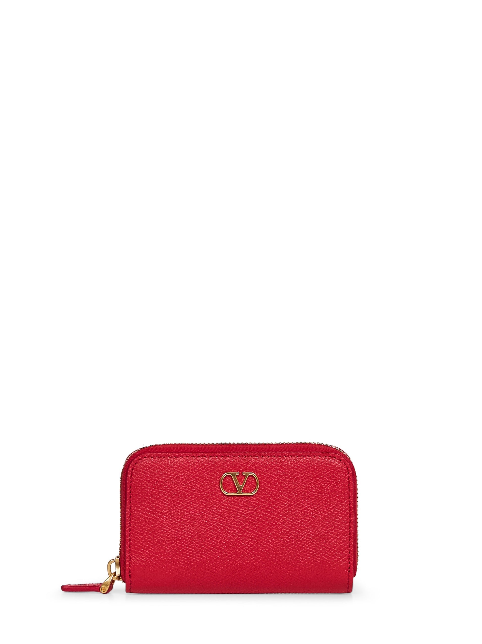 Valentino Garavani Women Red Vlogo Signature Mini Wallet VALENTINO GARAVANI