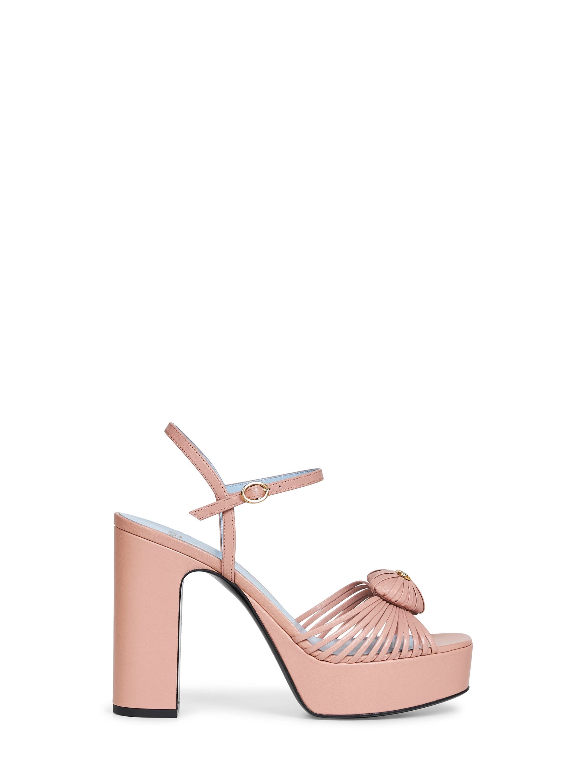 Valentino Garavani Women Light Phard Kidskin Coeur Royal Platform Sandals VALENTINO GARAVANI