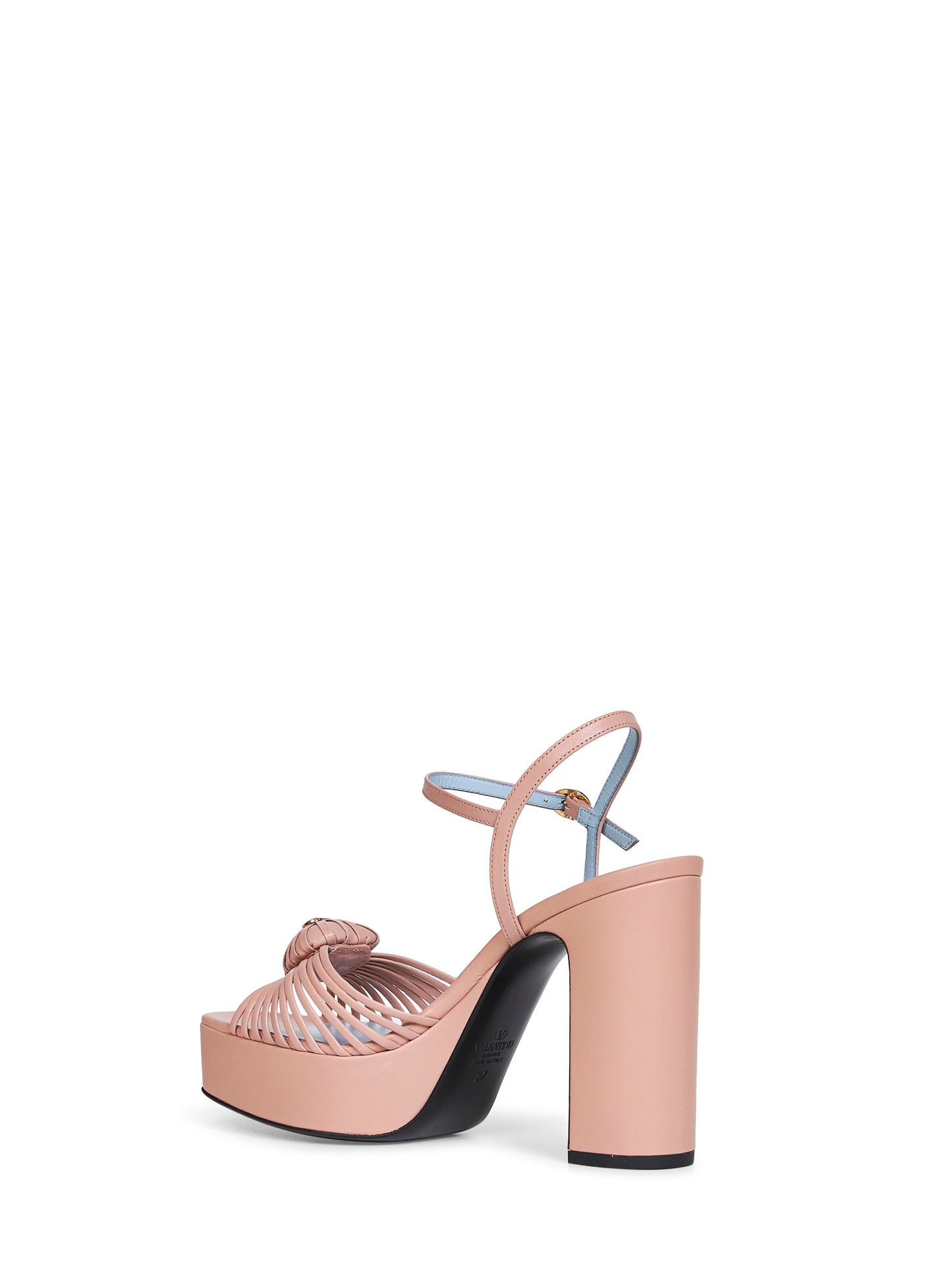 Valentino Garavani Women Light Phard Kidskin Coeur Royal Platform Sandals VALENTINO GARAVANI