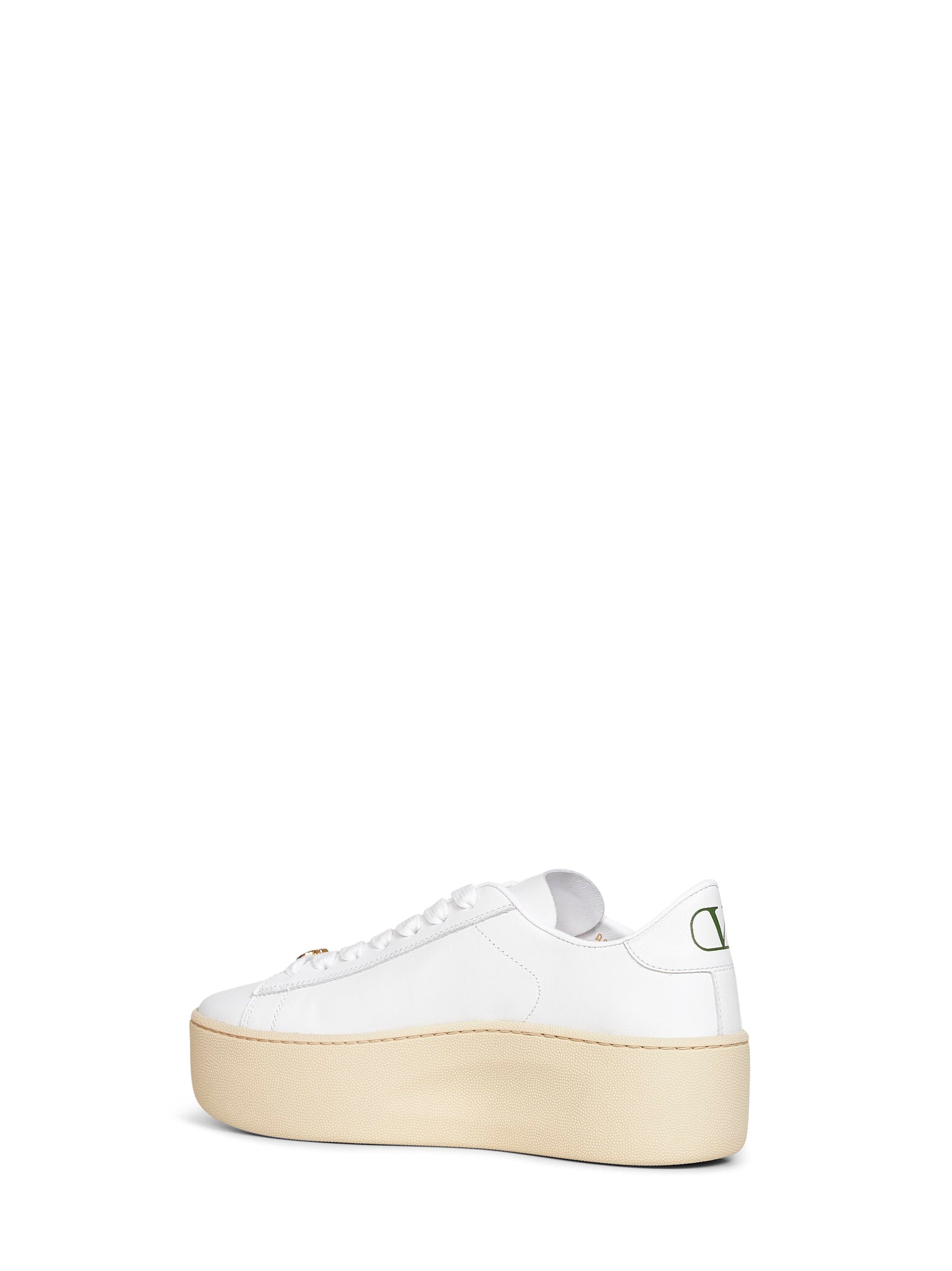 Valentino Garavani Women White Leather Royco Platform Sneakers VALENTINO GARAVANI