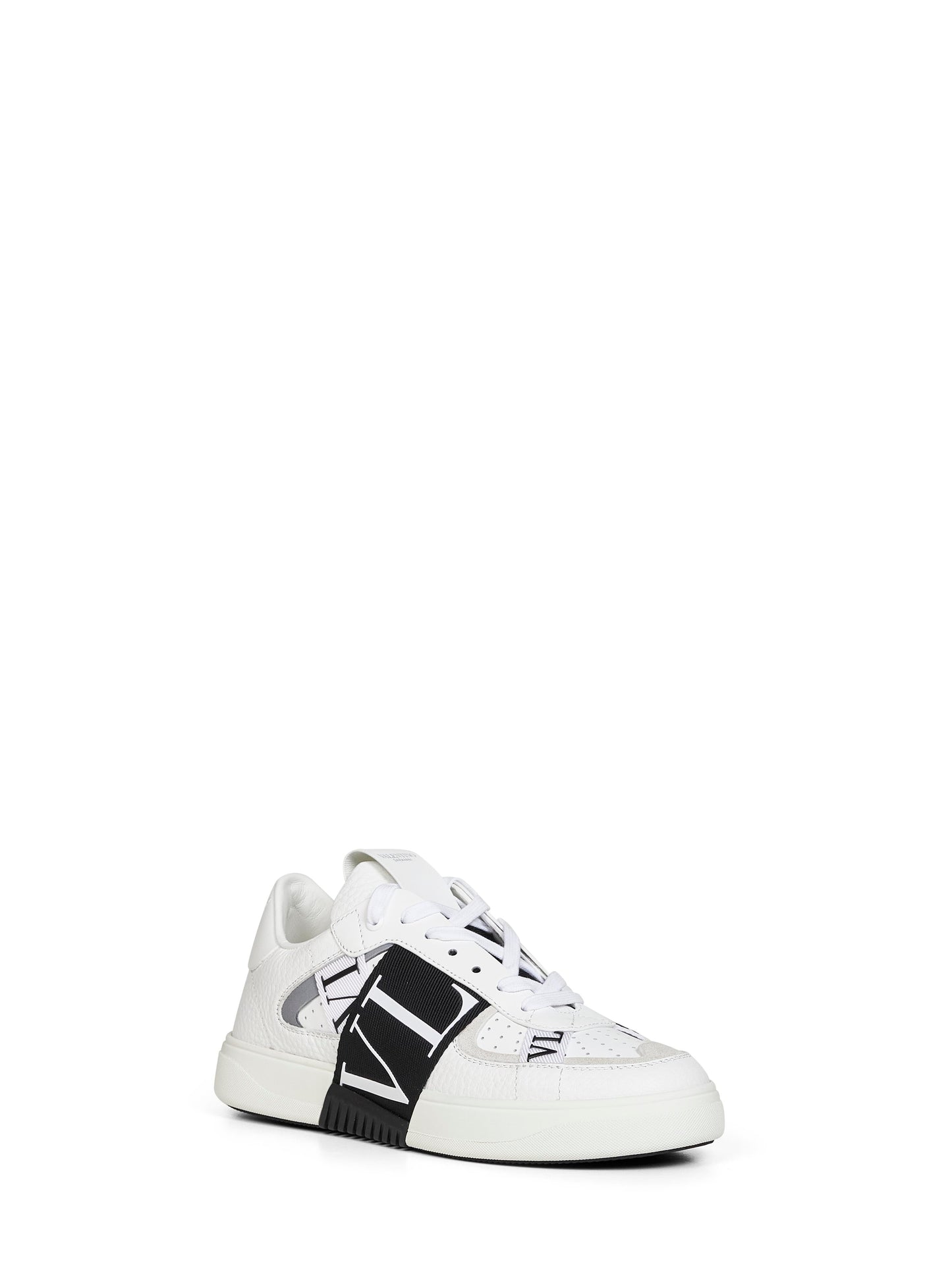 Valentino Garavani Men White Calf Leather Vl7n Low-Top Sneakers VALENTINO GARAVANI