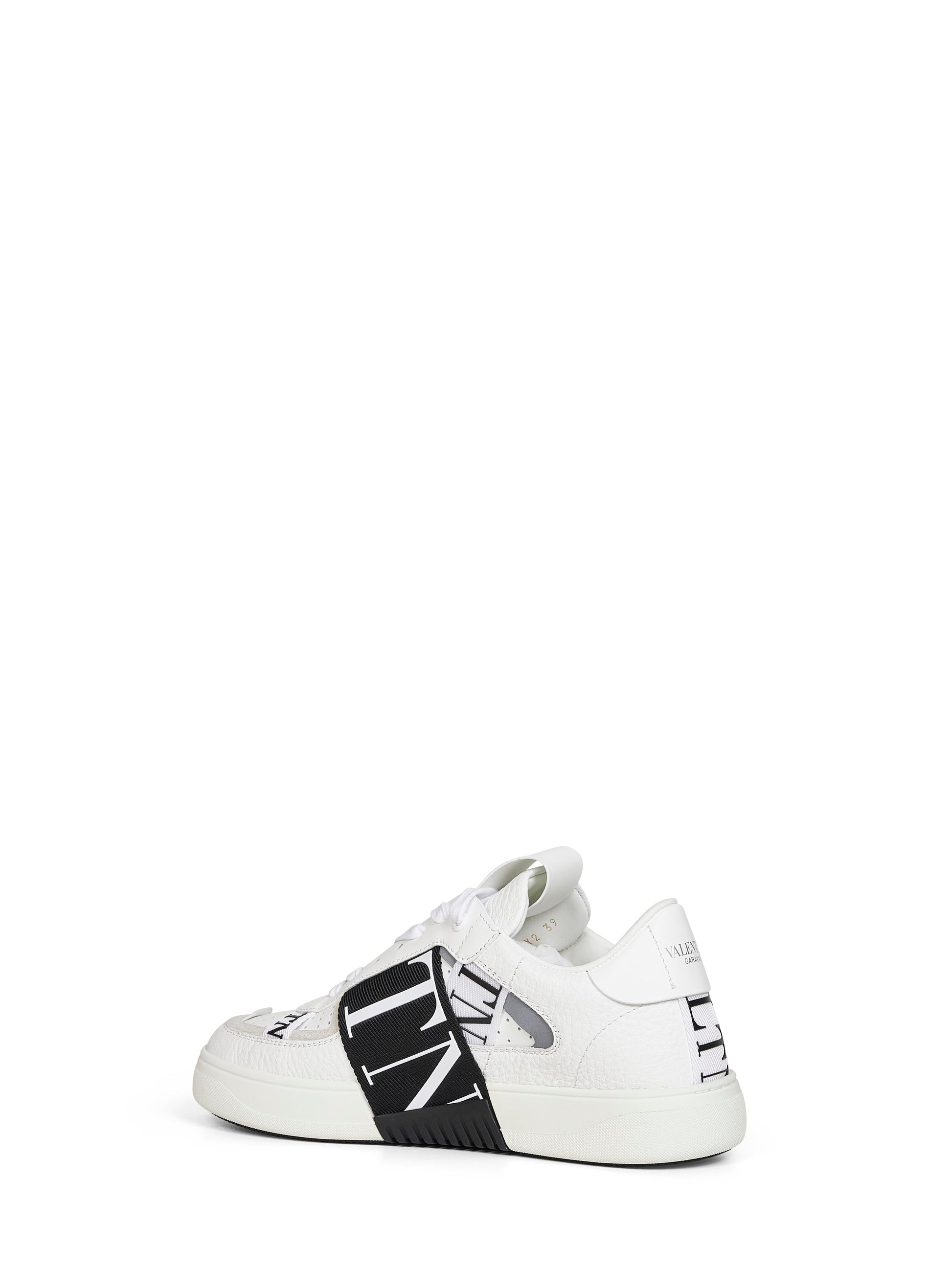 Valentino Garavani Men White Calf Leather Vl7n Low-Top Sneakers VALENTINO GARAVANI