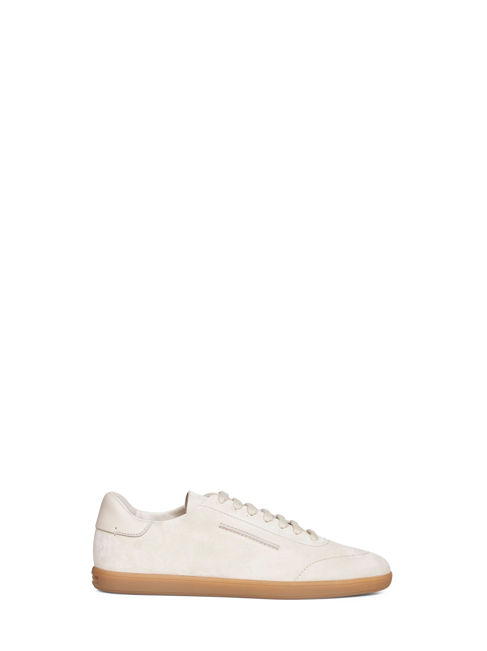 Zegna Men White Suede 232 Low-Top Sneakers ZEGNA