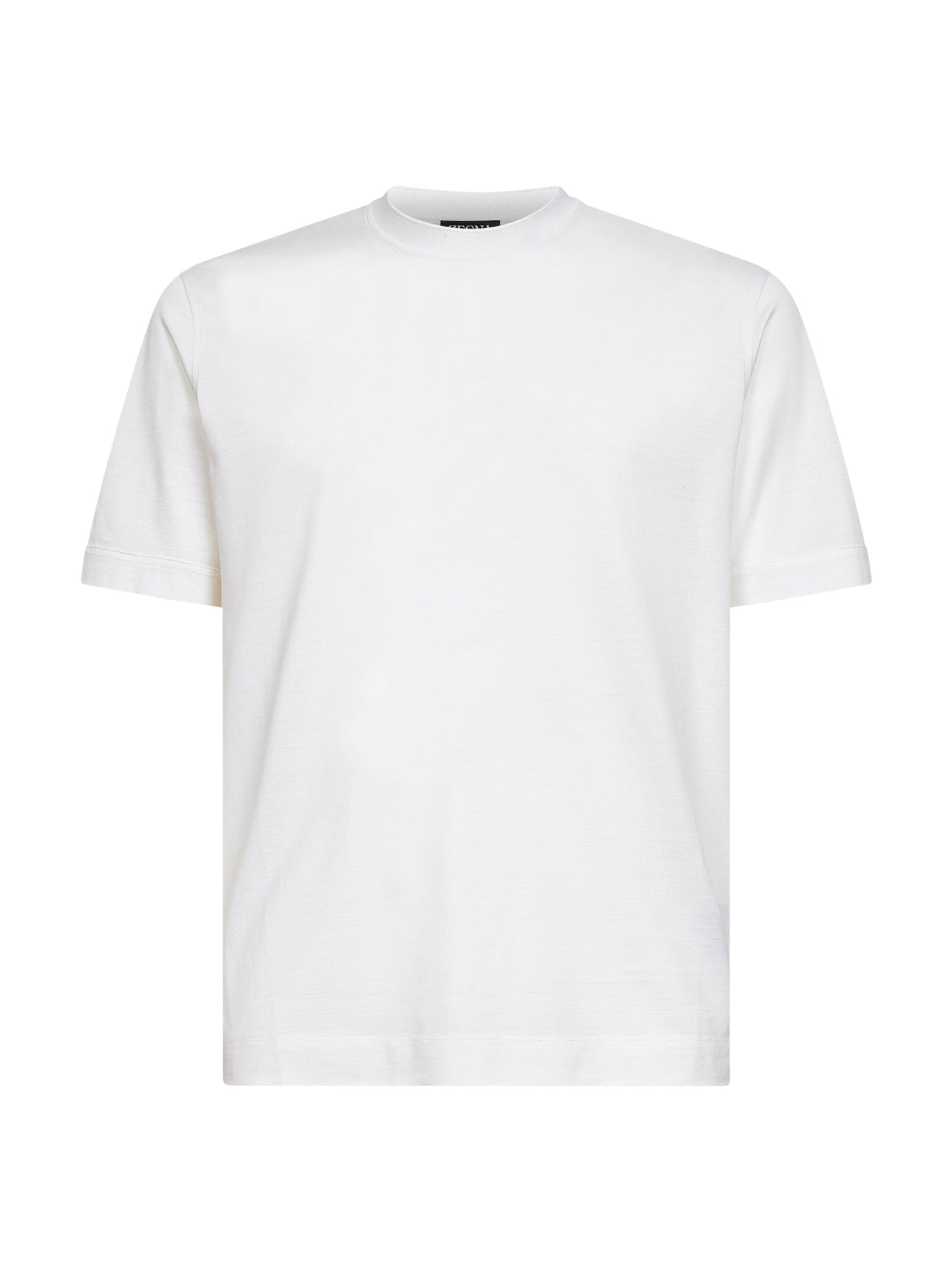 Zegna Men White Cotton And Silk Leggerissimo T-Shirt ZEGNA