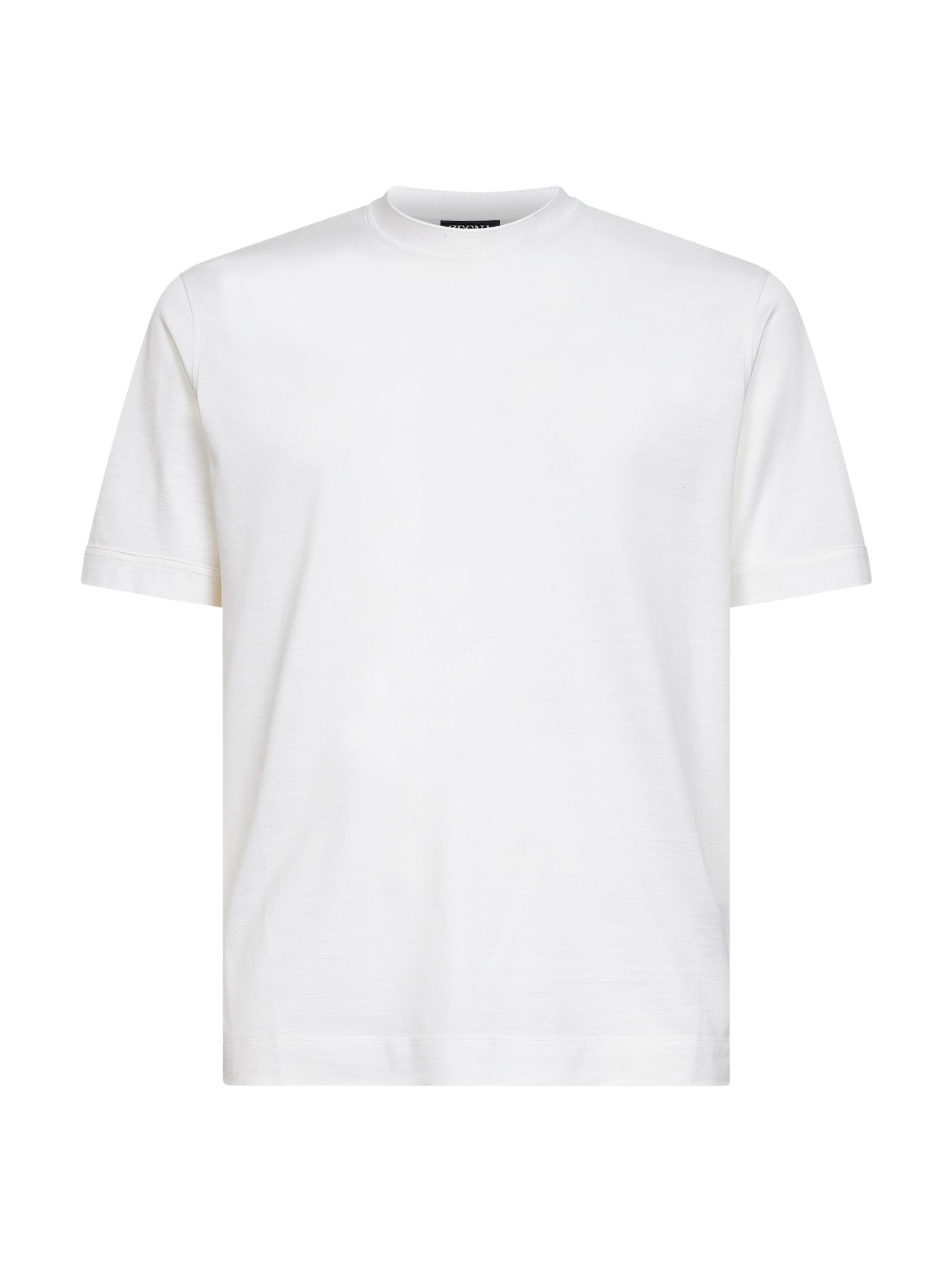 Zegna Men White Cotton And Silk Leggerissimo T-Shirt ZEGNA