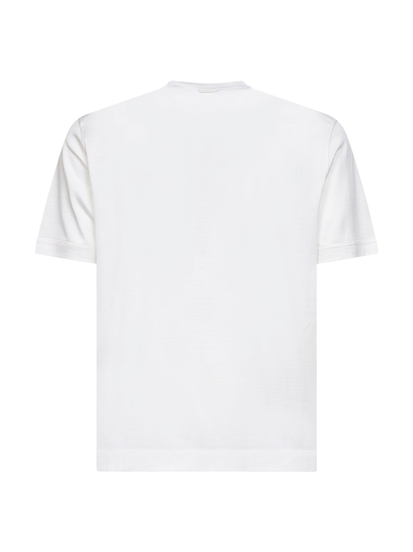 Zegna Men White Cotton And Silk Leggerissimo T-Shirt ZEGNA