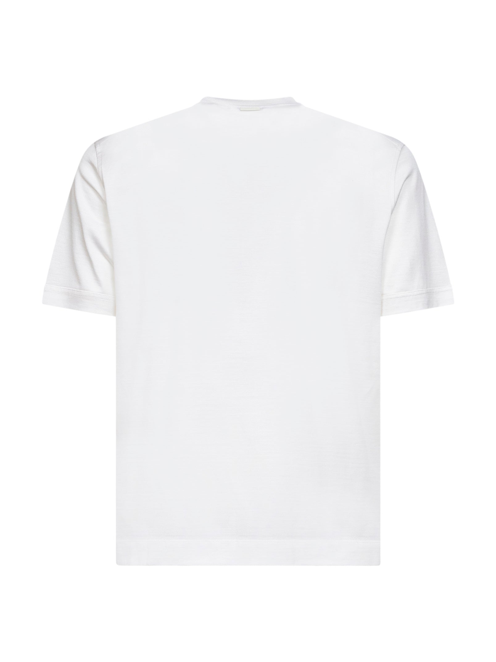 Zegna Men White Cotton And Silk Leggerissimo T-Shirt ZEGNA